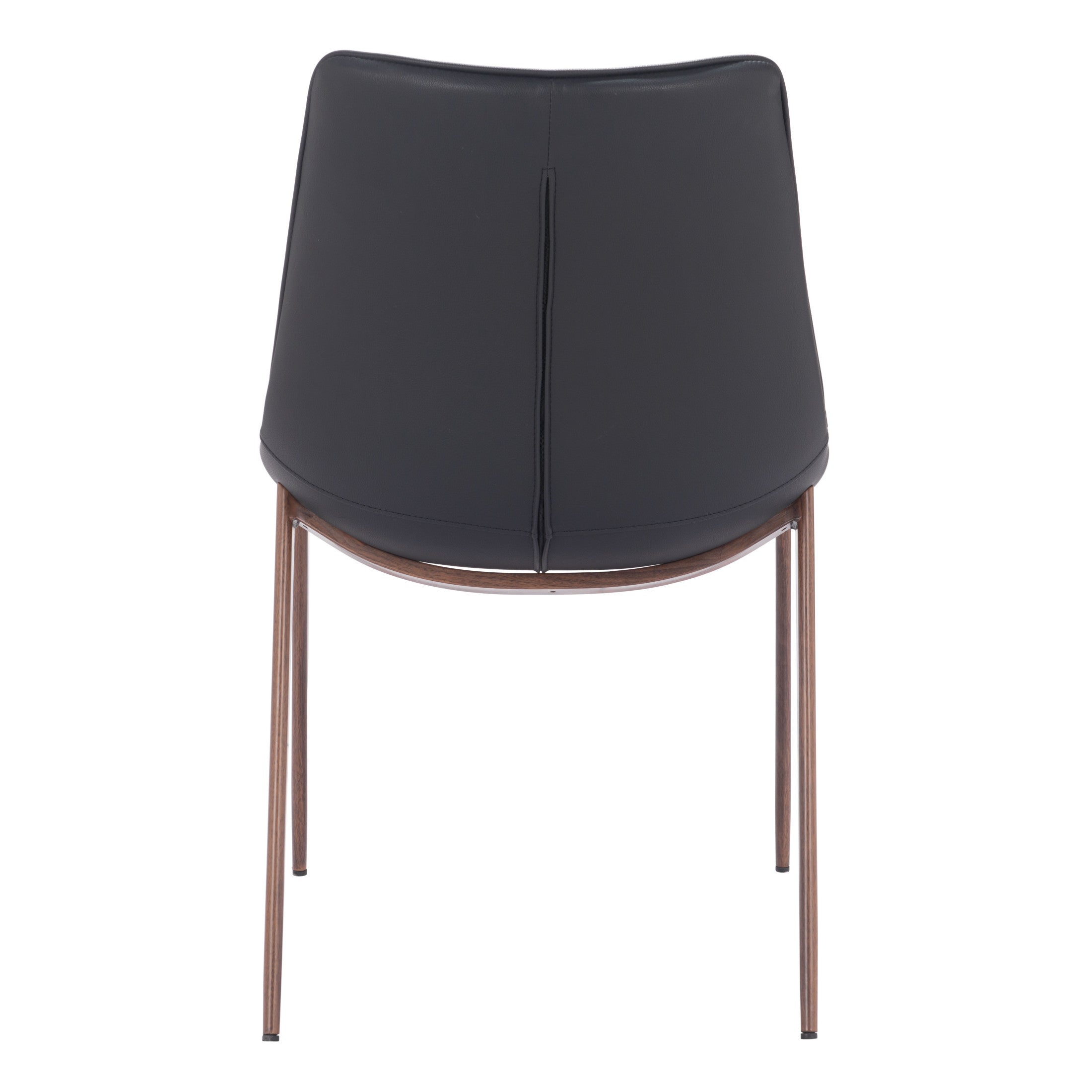 Magnus Dining Chair (Set of 2) Black & Walnut