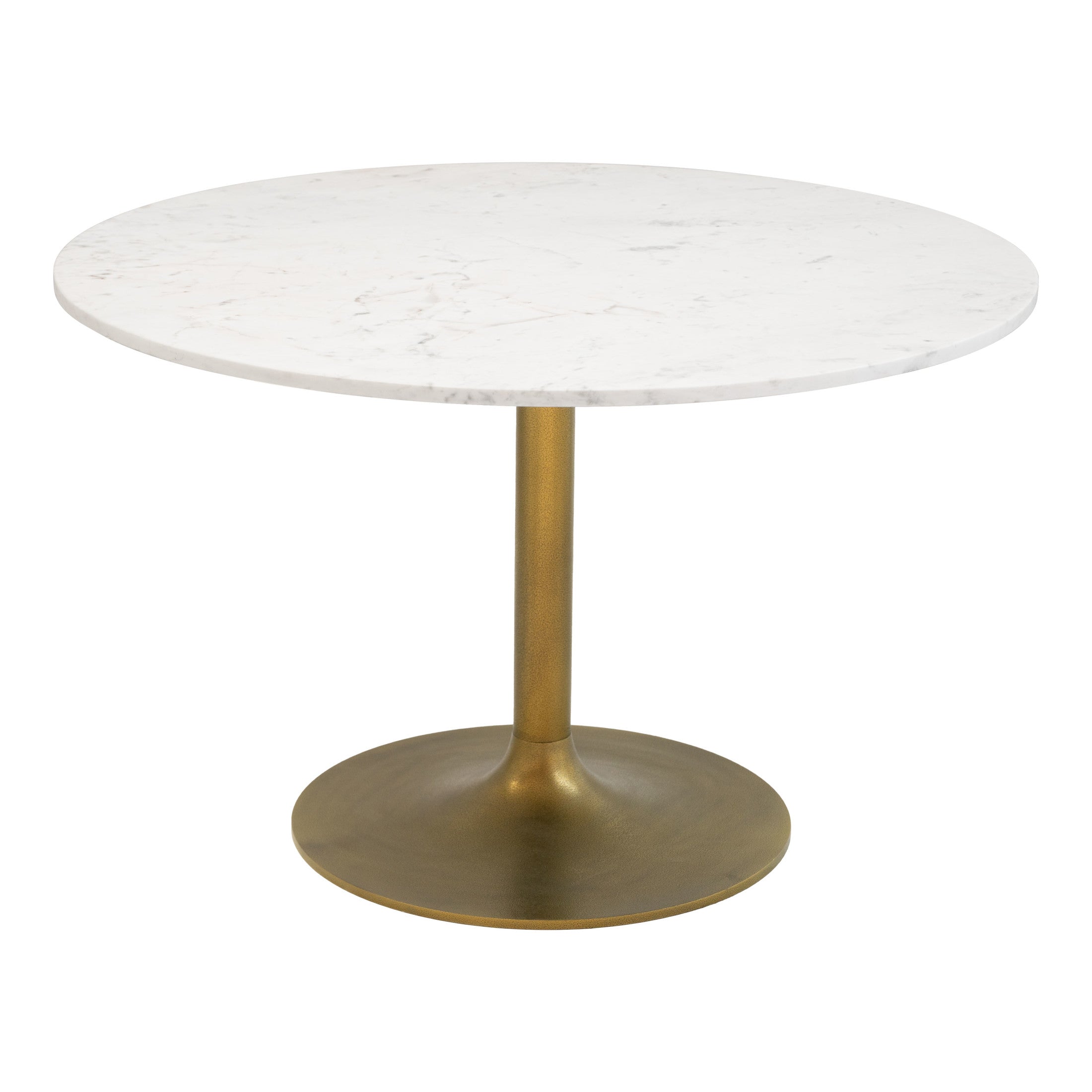 Ithaca Dining Table White & Gold