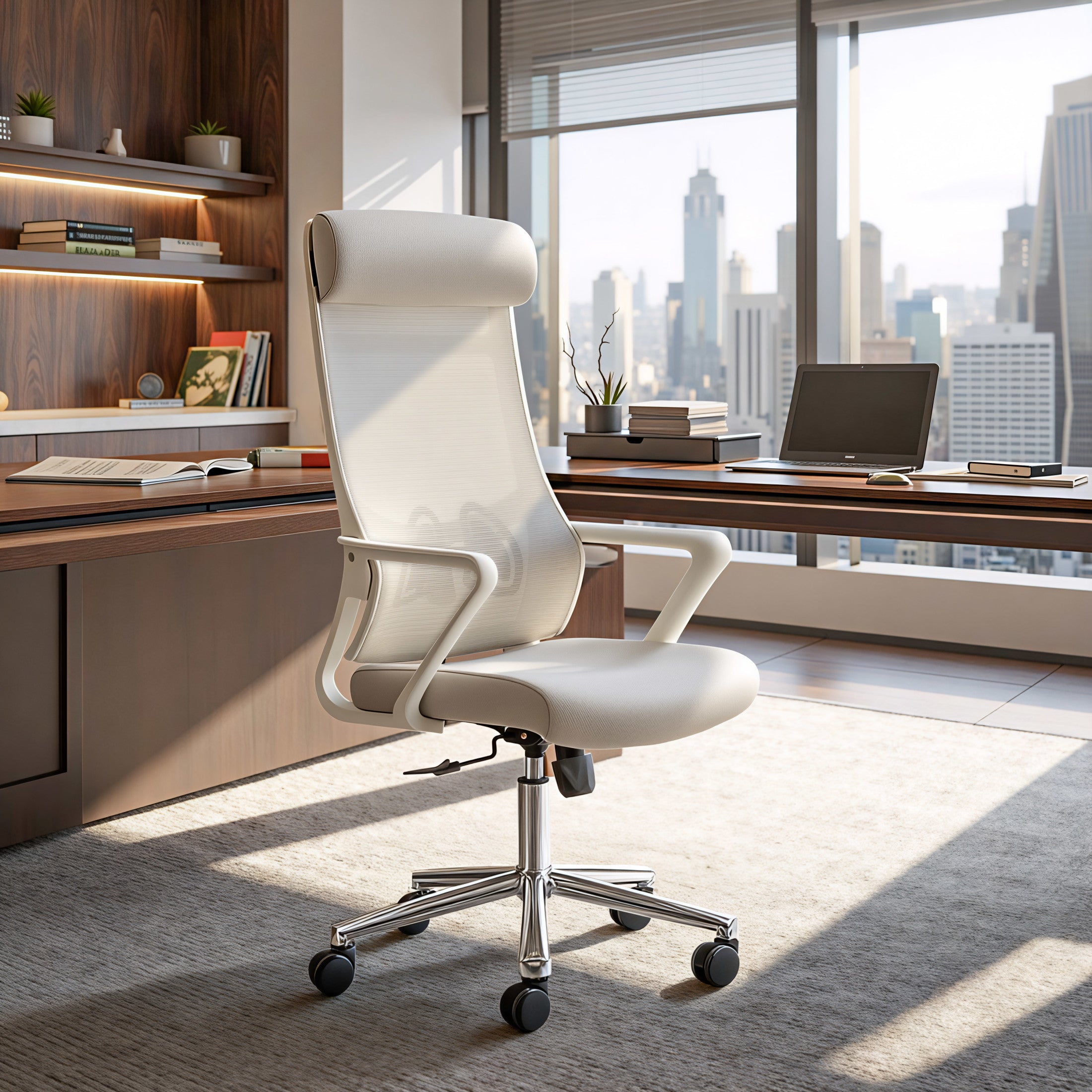 Jett High Back Office Chair Light Gray