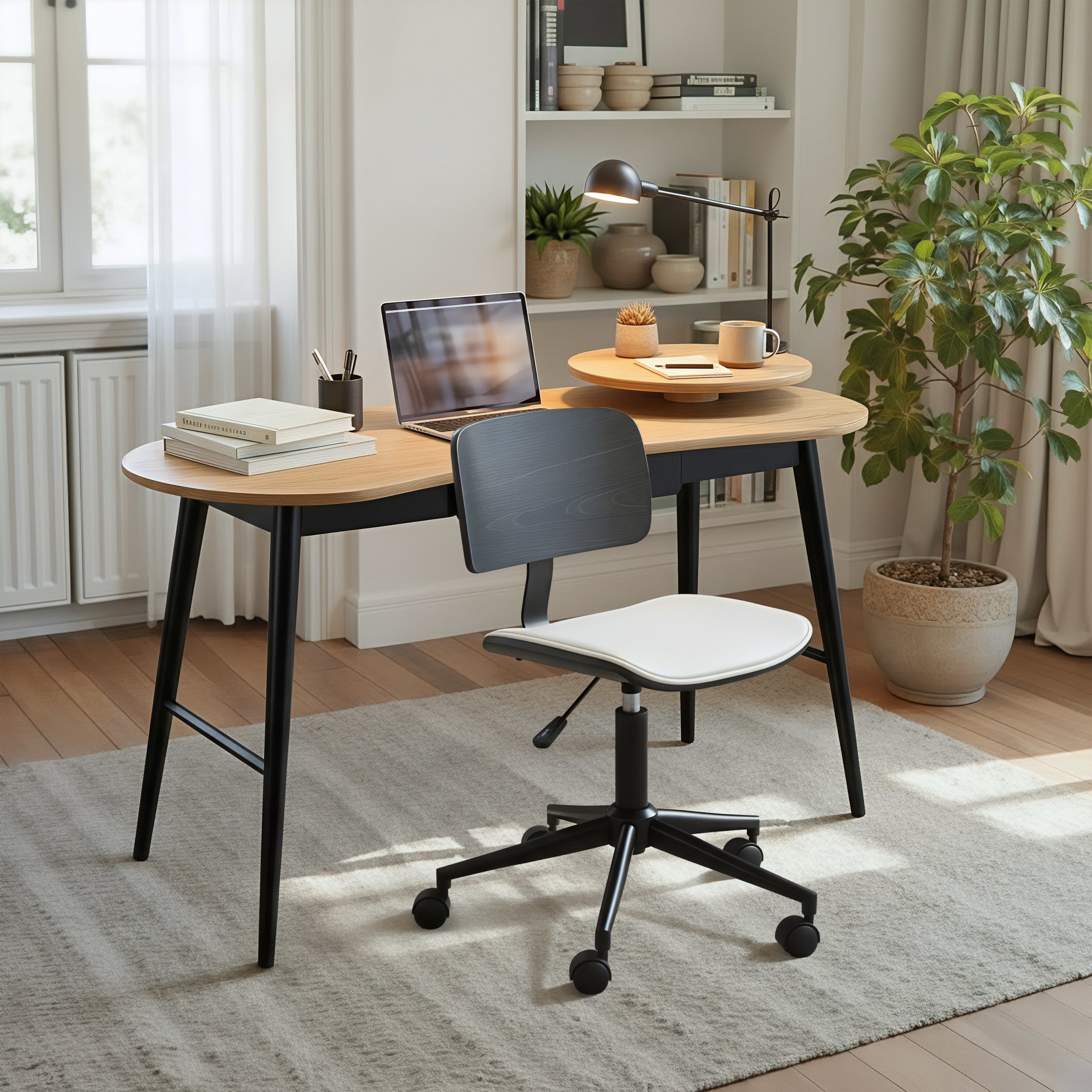 Duravel Office Chair White & Black
