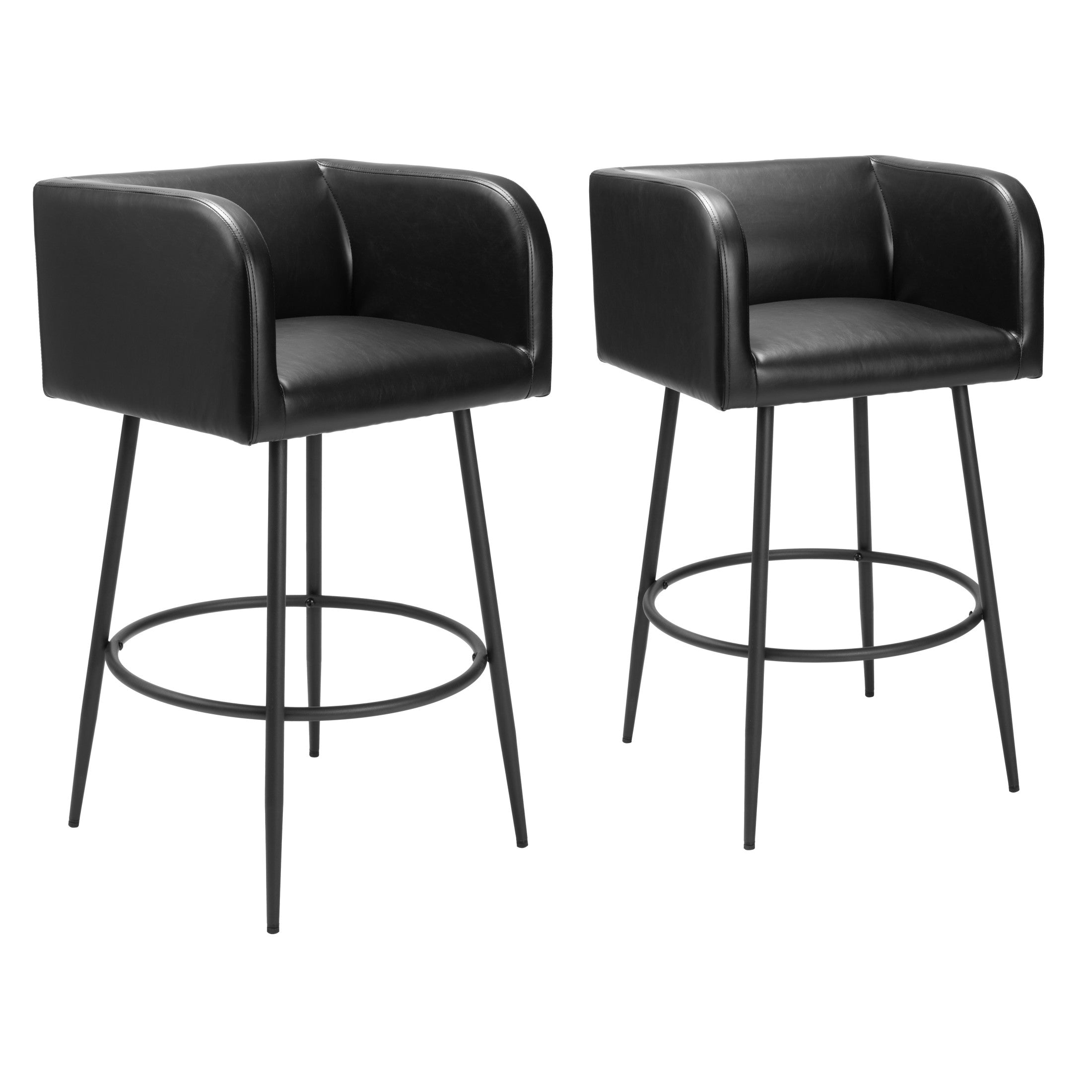 Horbat Barstool (Set of 2) Black