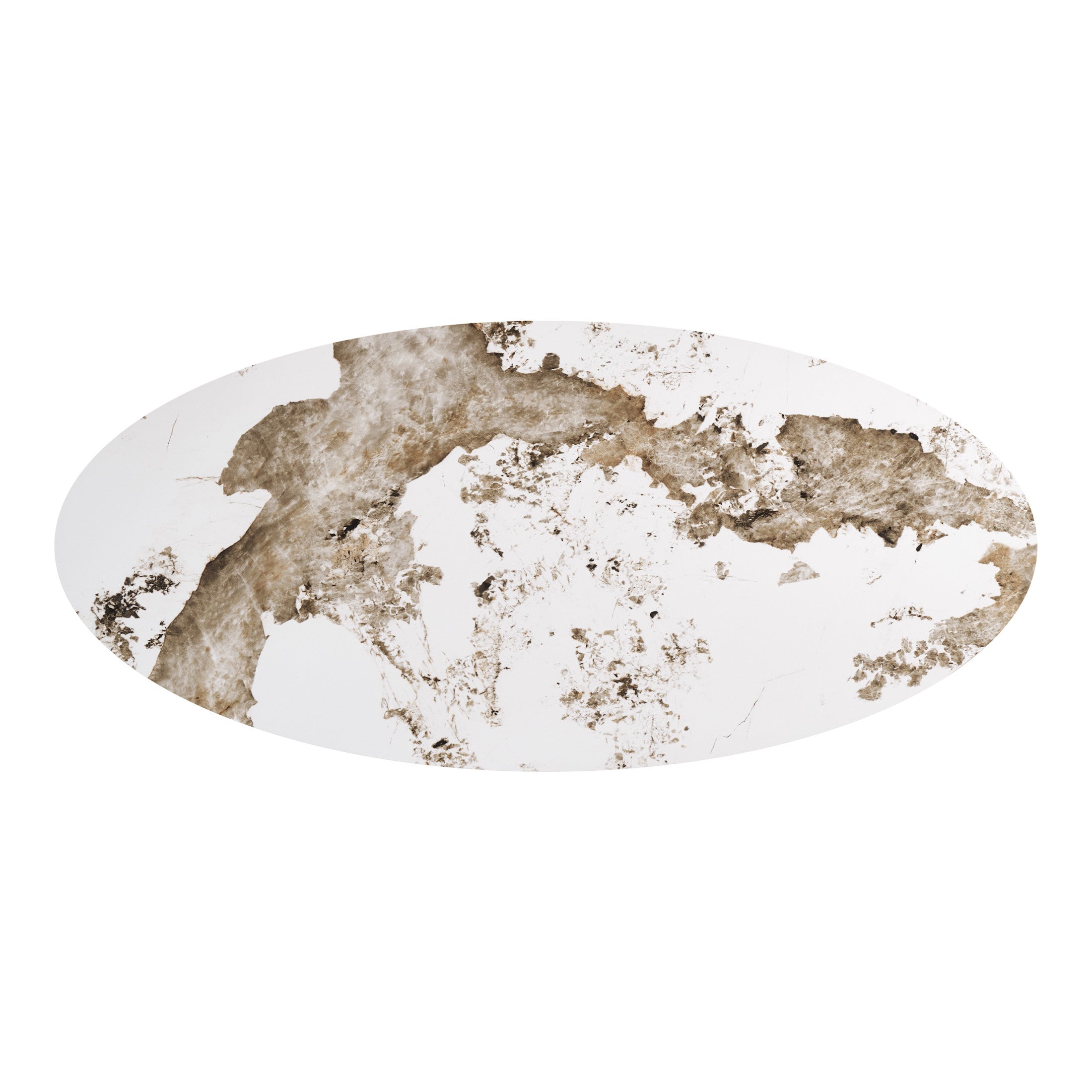 Armana Dining Table White & Brown