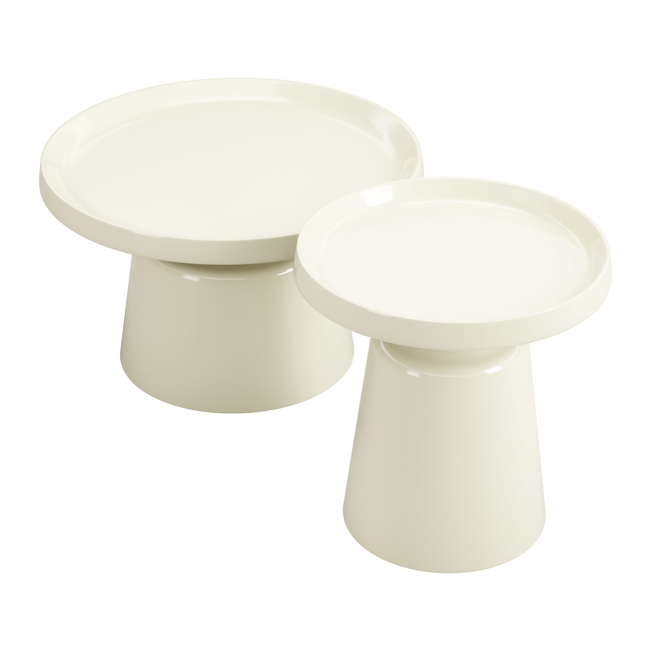 Beurre Coffee Table Set (2-Piece) Ivory