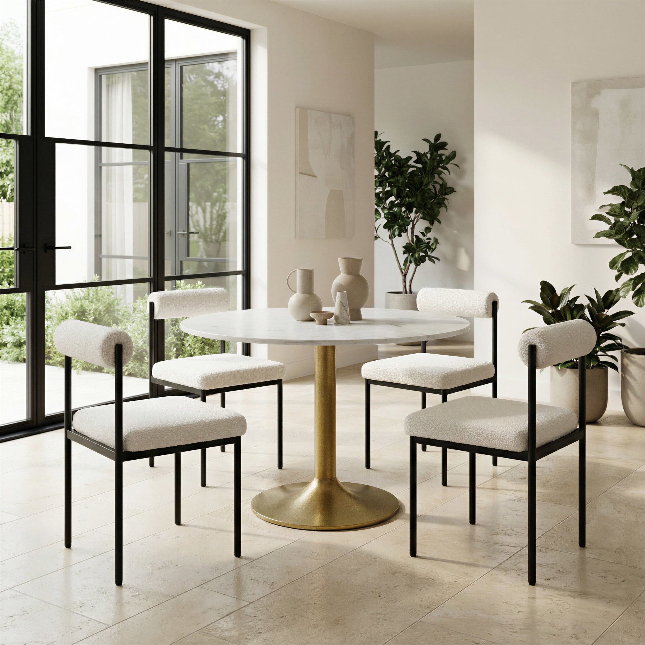 Livorno Dining Chair Ivory