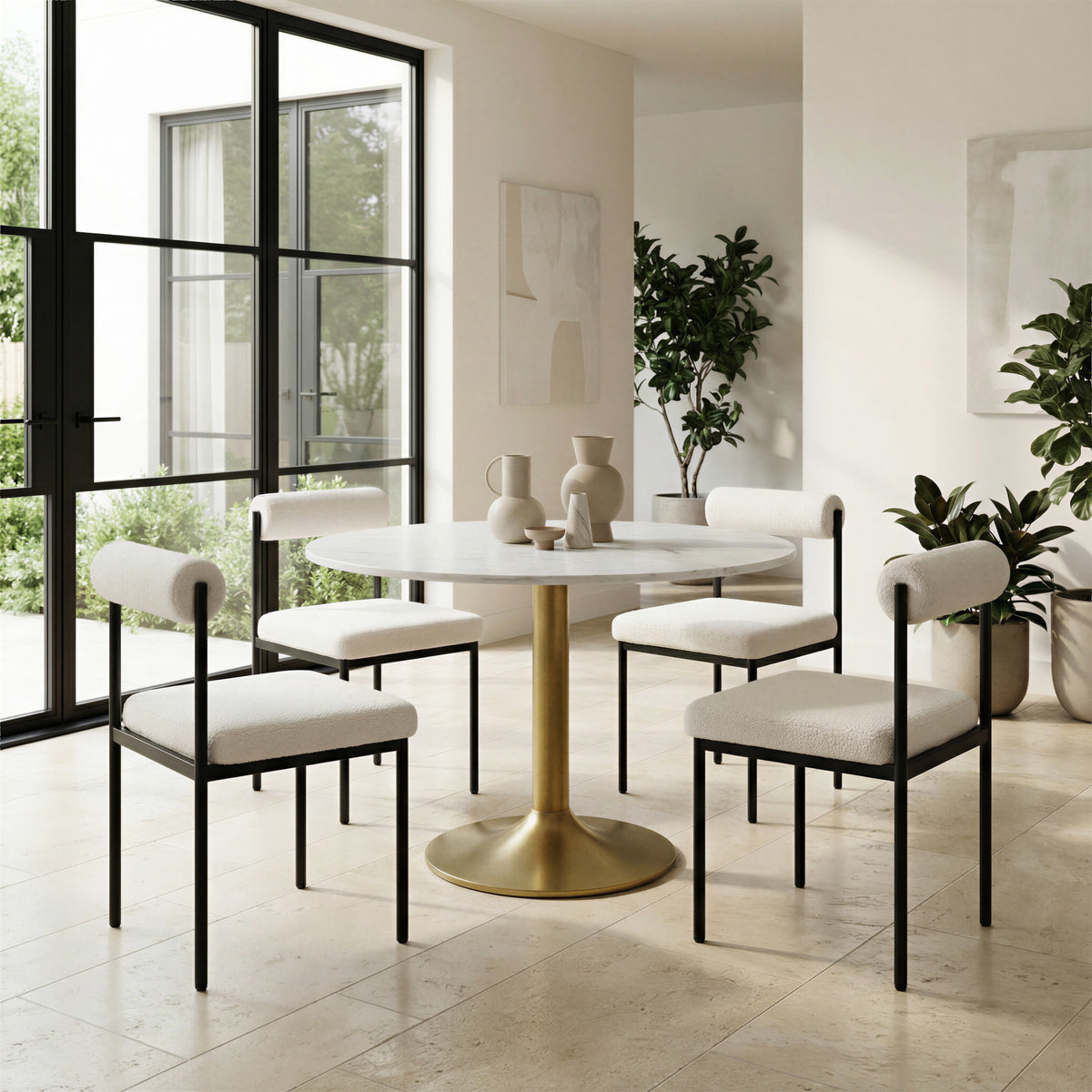 Livorno Dining Chair Ivory