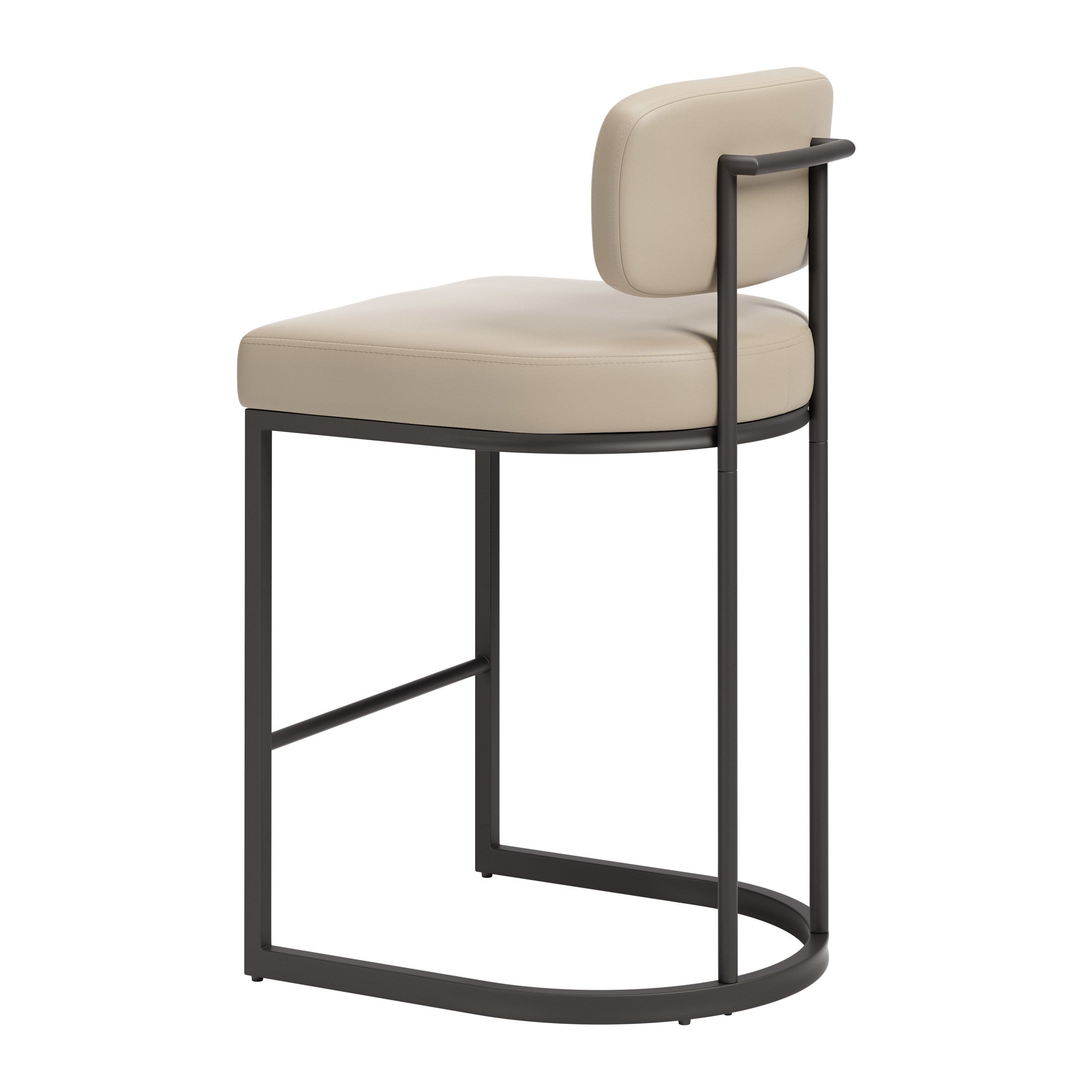 Velar Counter Stool (Set of 2) Beige & Gray