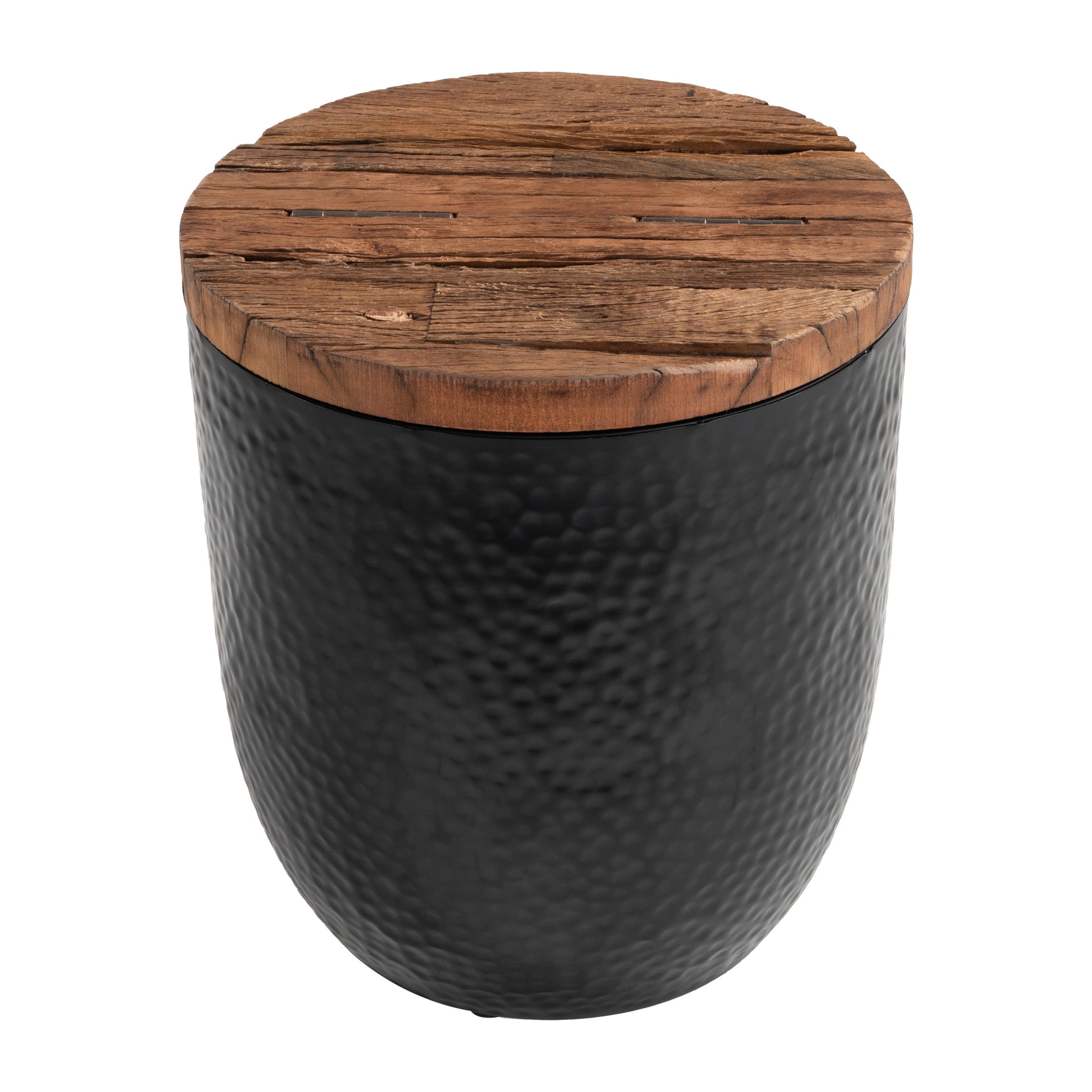 Duskan Storage Side Table Natural & Black