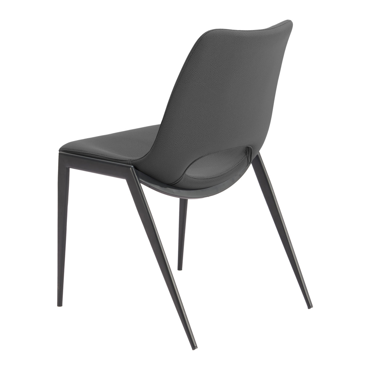 Desi Armless Dining Chair (Set of 2) Black