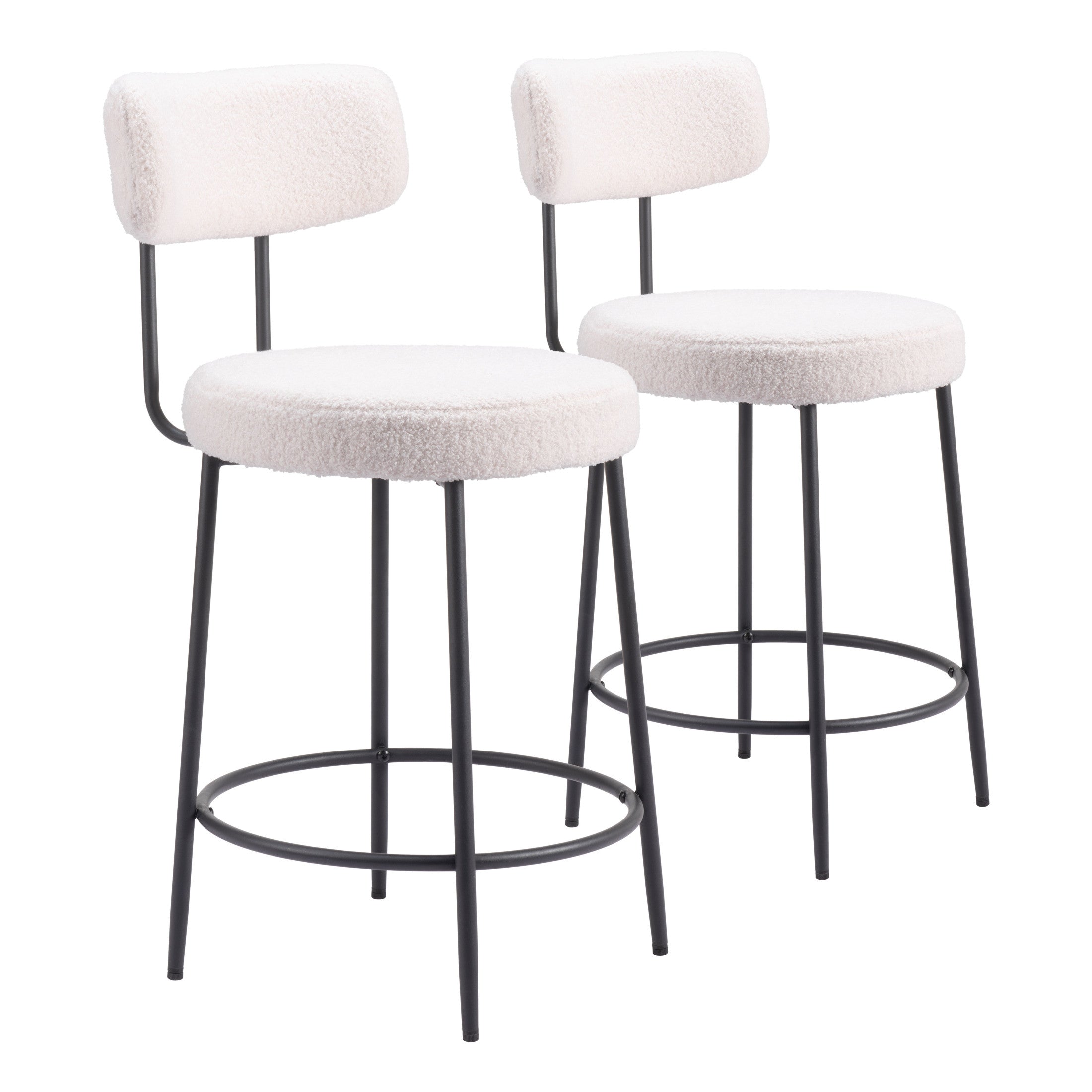 Blanca Counter Stool (Set of 2) Ivory