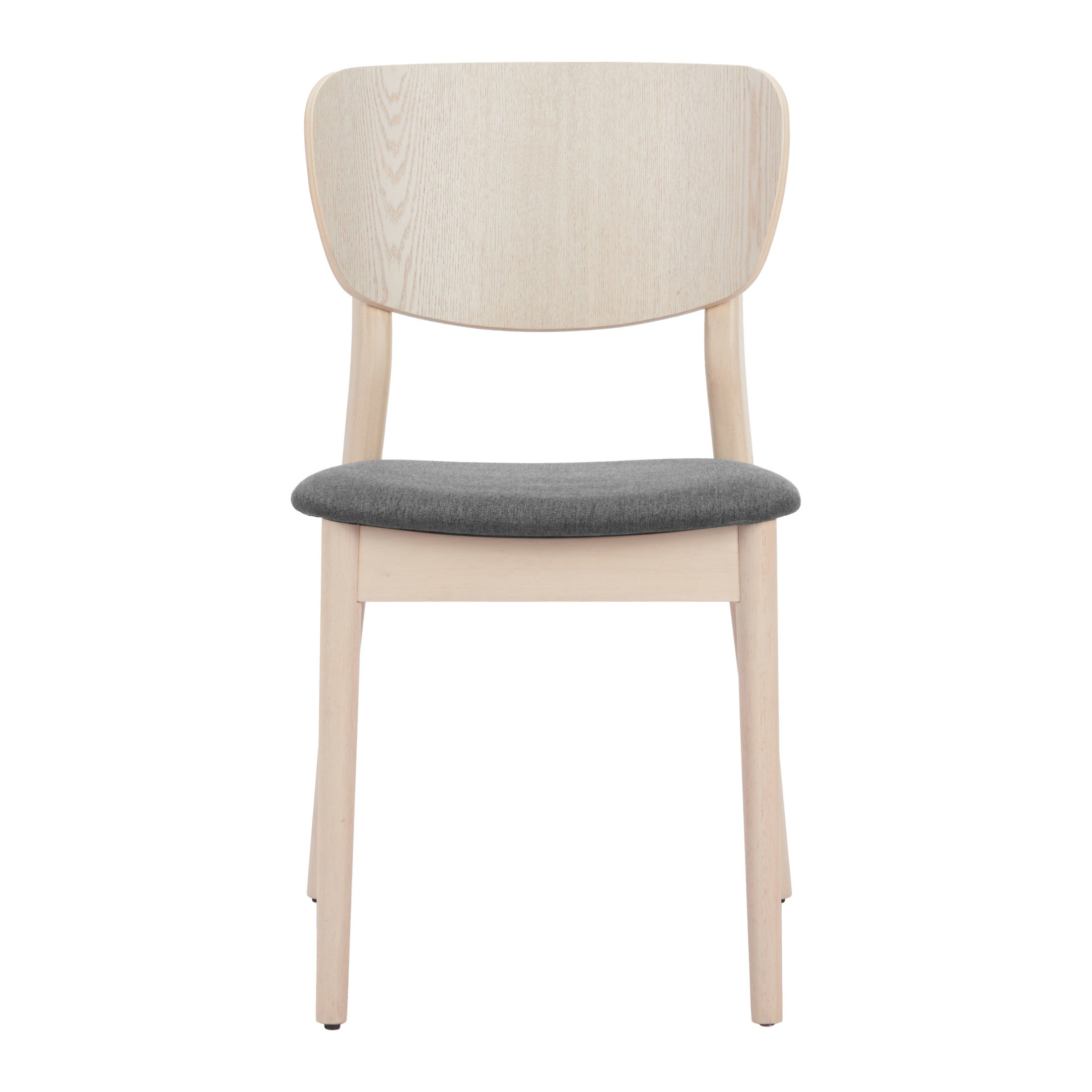 Kellua Dining Chair (Set of 2) Gray & Natural