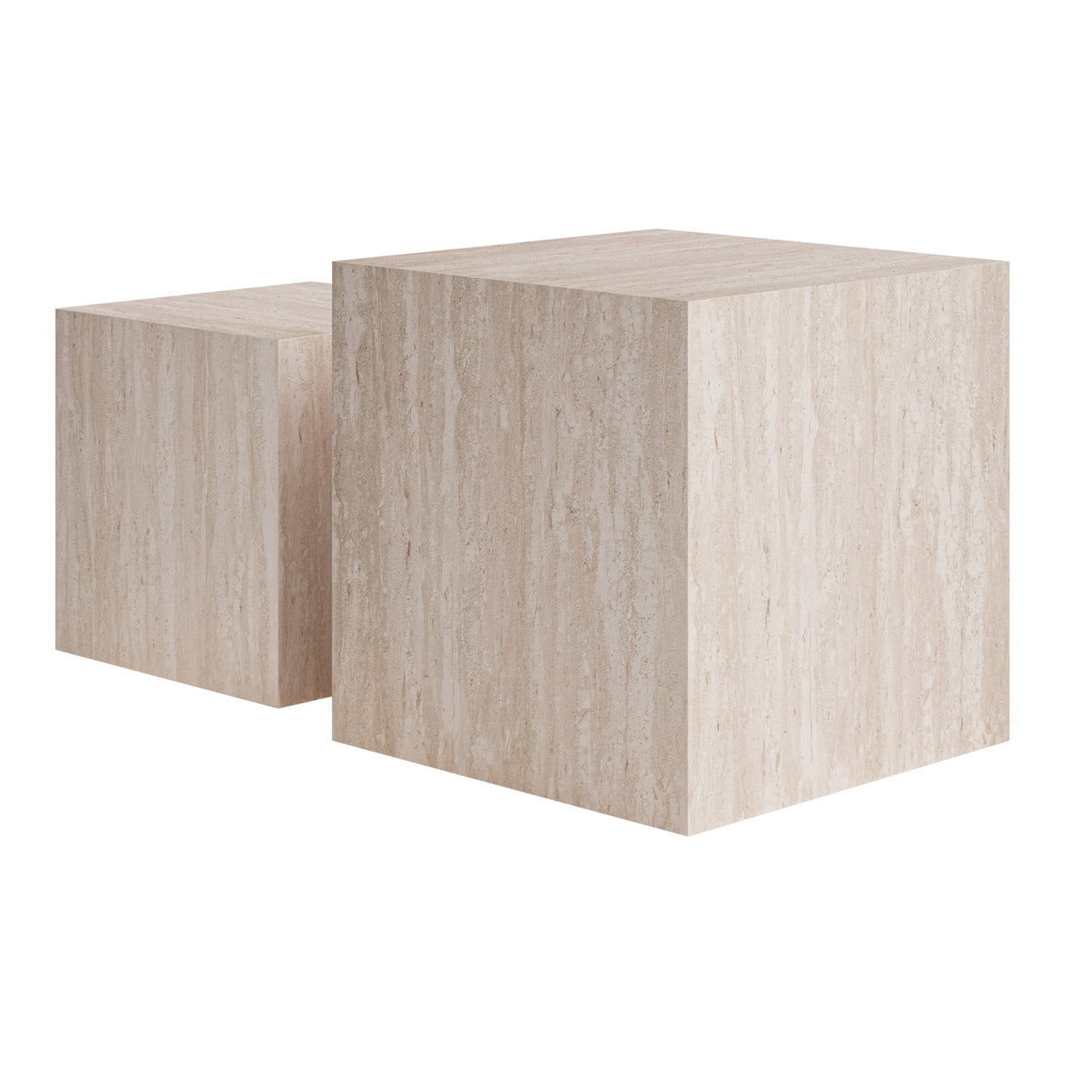 Cambro Coffee Table Set (2-Piece) Stone Beige