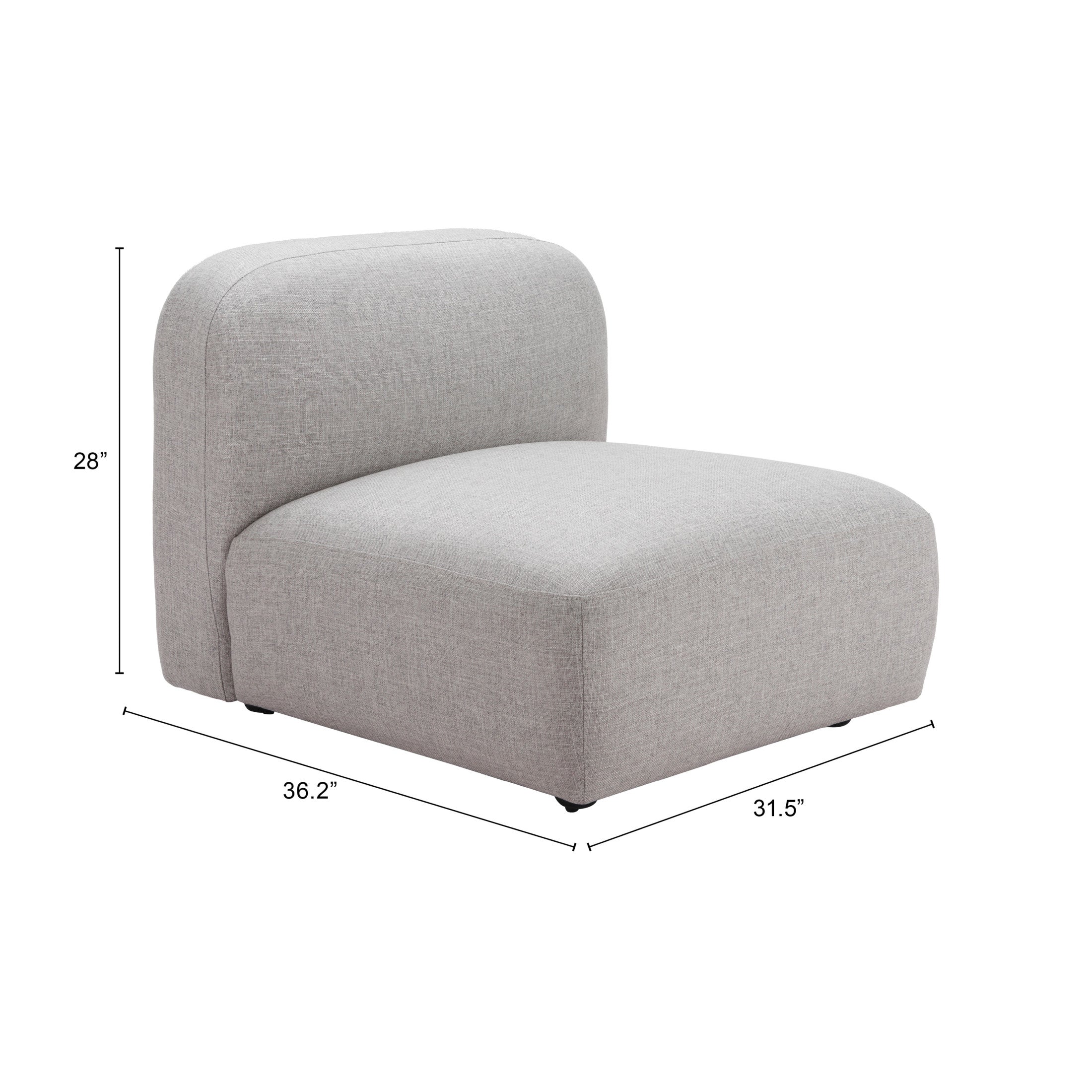 Biak Middle Chair Gray