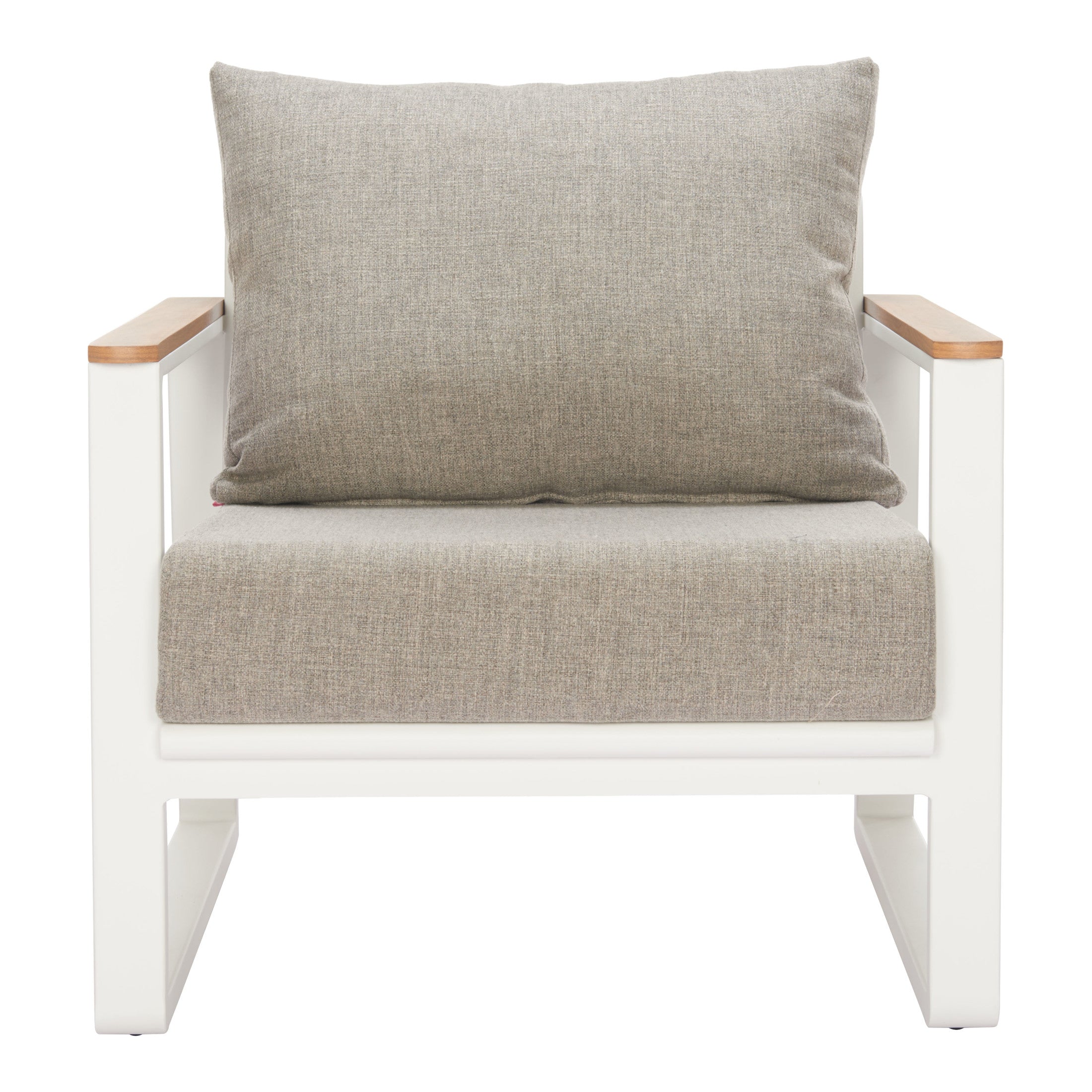 Welt Armchair Taupe & White