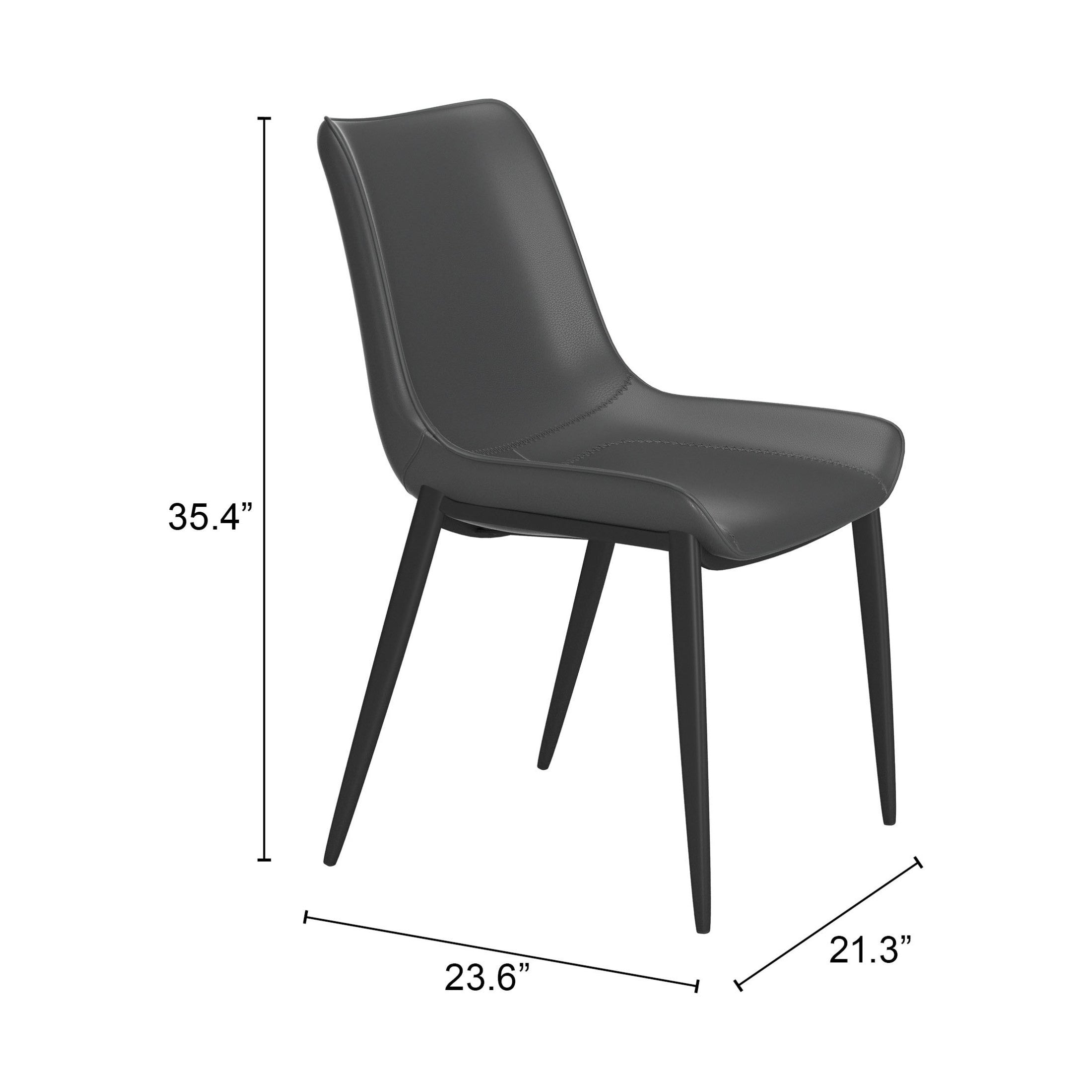 Magnus Dining Chair (Set of 2) Black