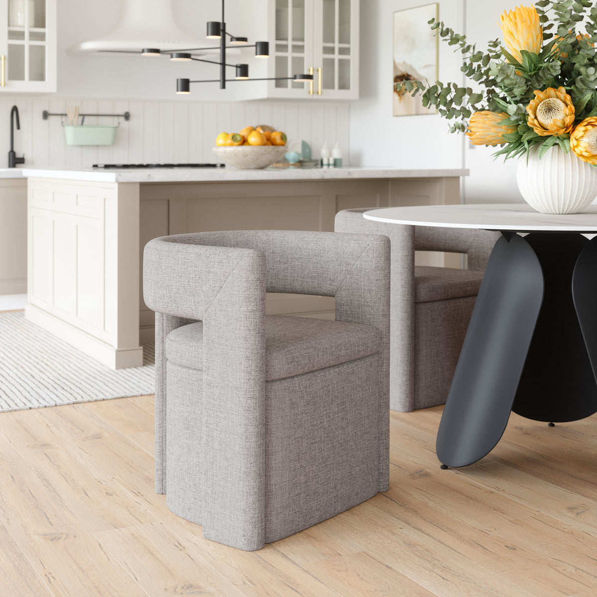Papua Dining Chair Gray