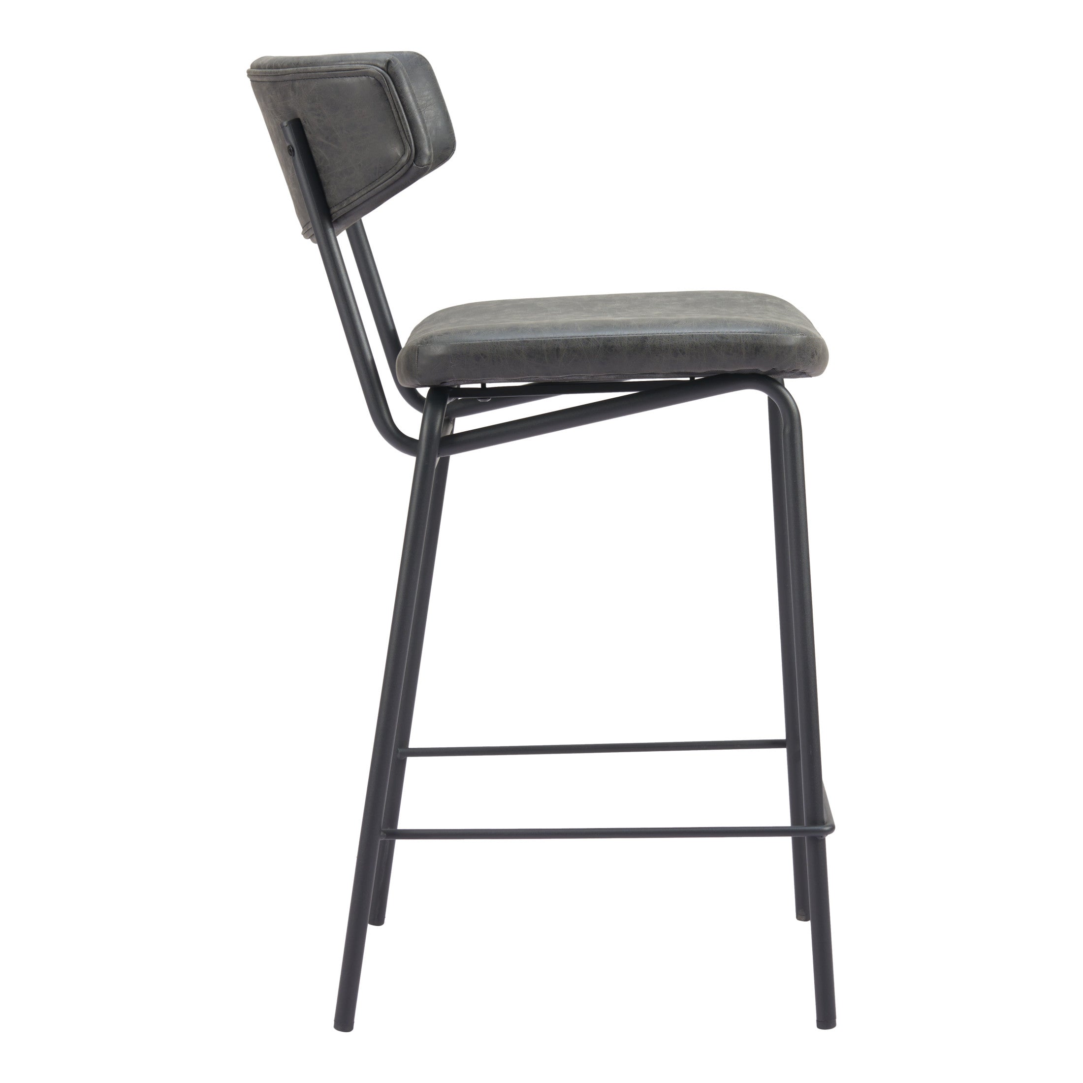 Charon Counter Stool (Set of 2) Vintage Black