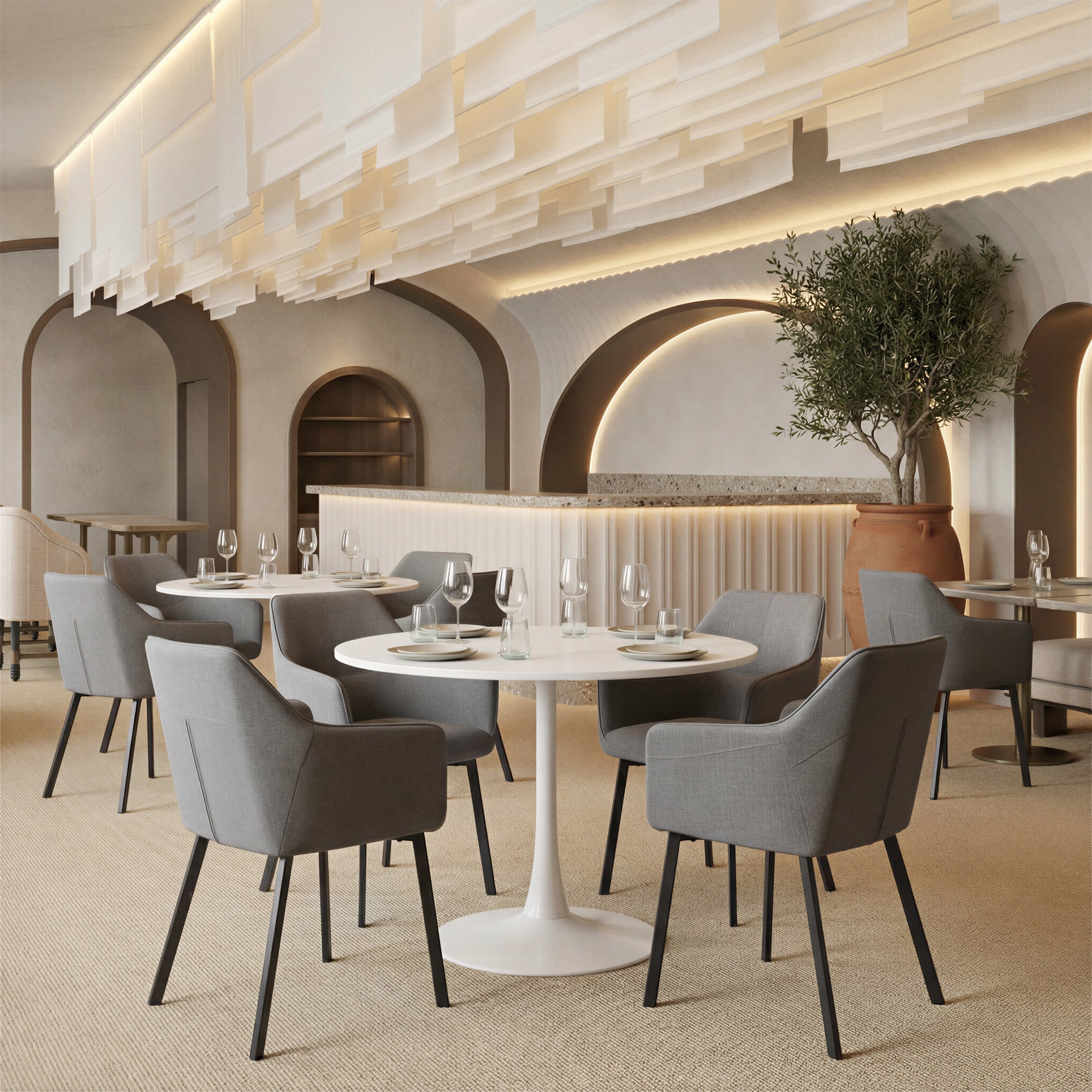 Adage Dining Chair (Set of 2) Gray