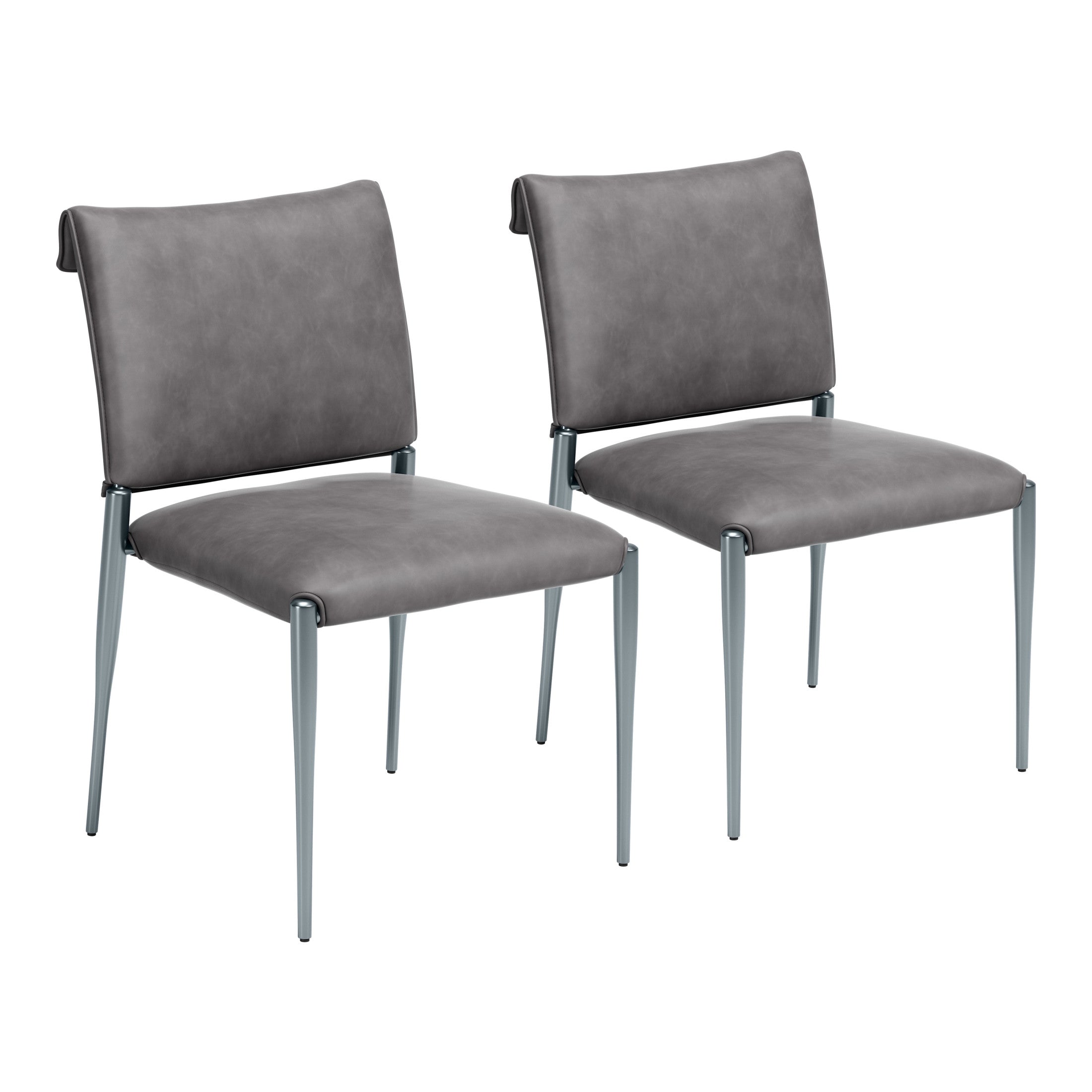 Freesia Dining Chair (Set of 2) Charcoal Gray
