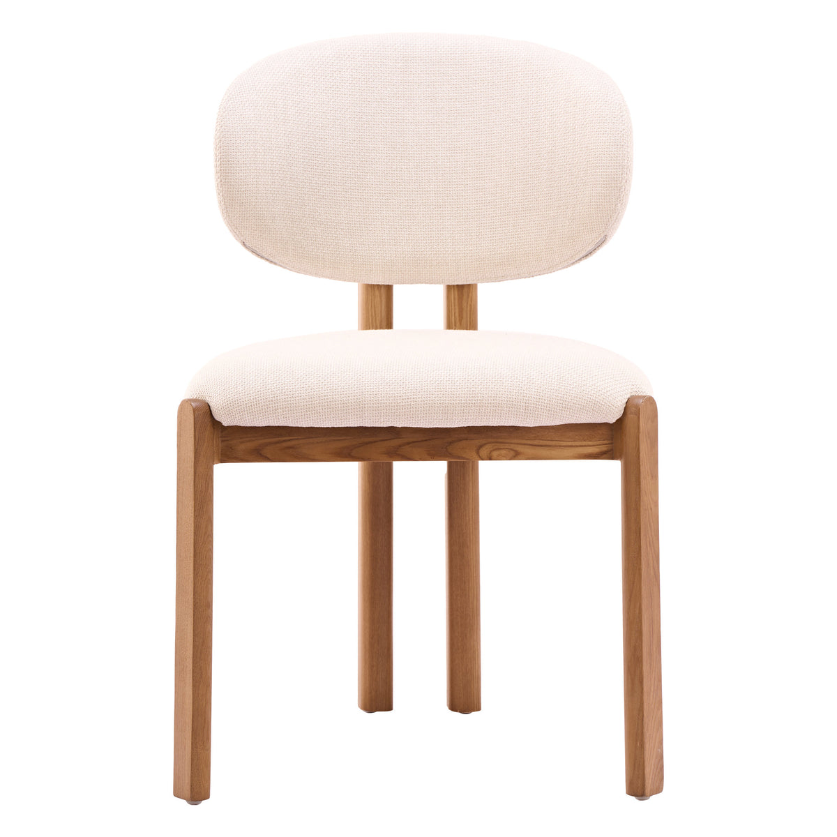 Rosetta Dining Chair (Set of 2) Beige & Walnut