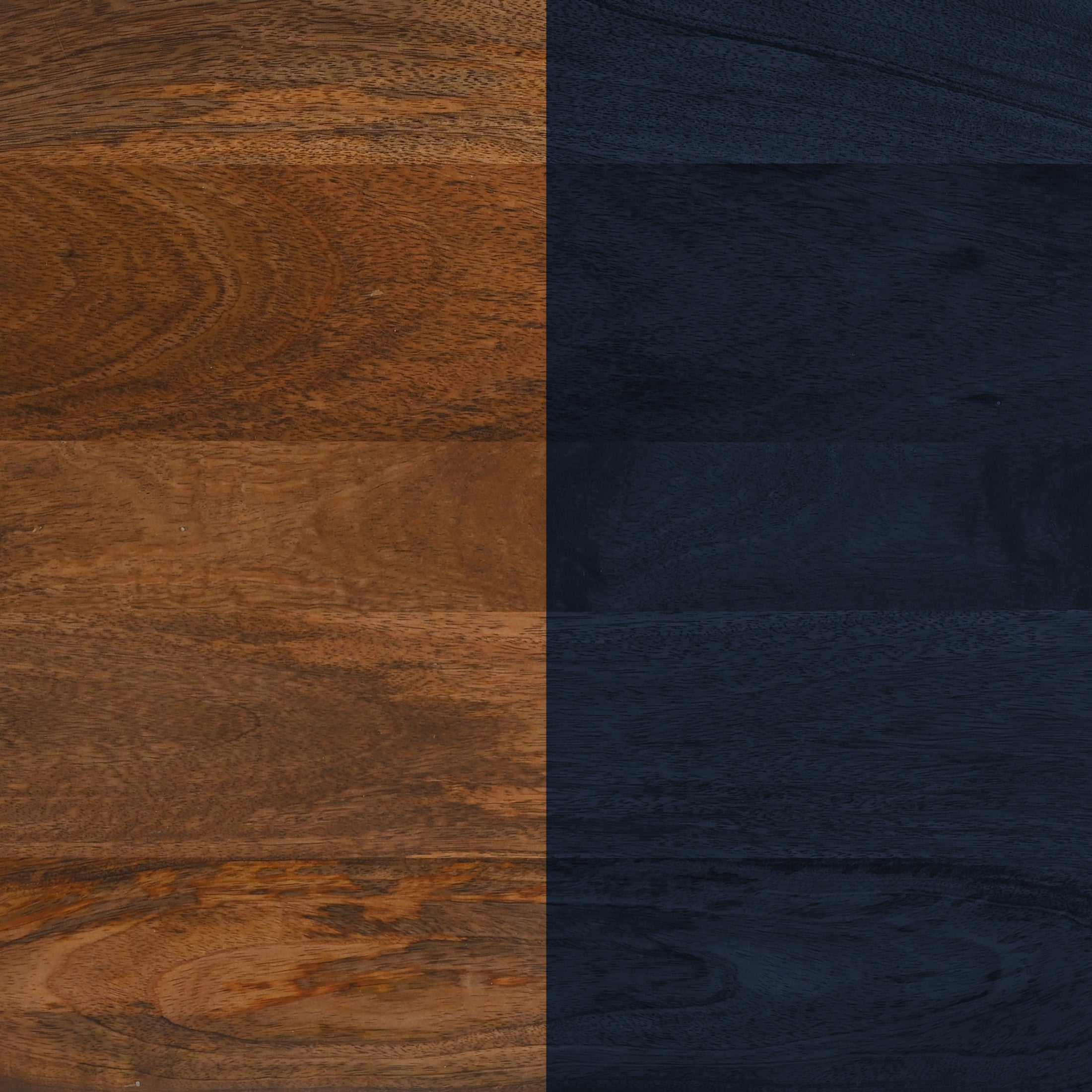 Tornos Side Table Walnut & Deep Blue
