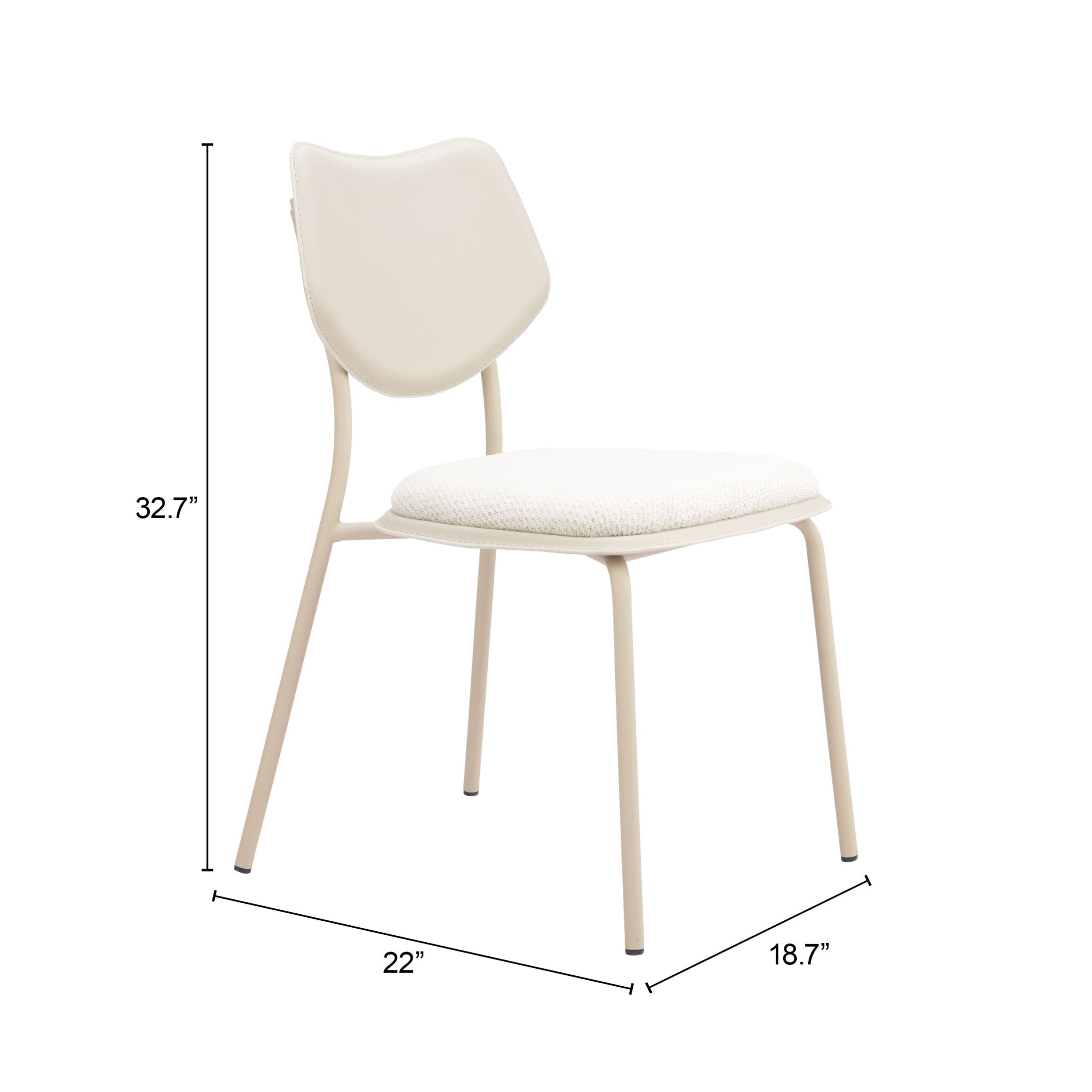Zeal Dining Chair (Set of 4) Light Gray