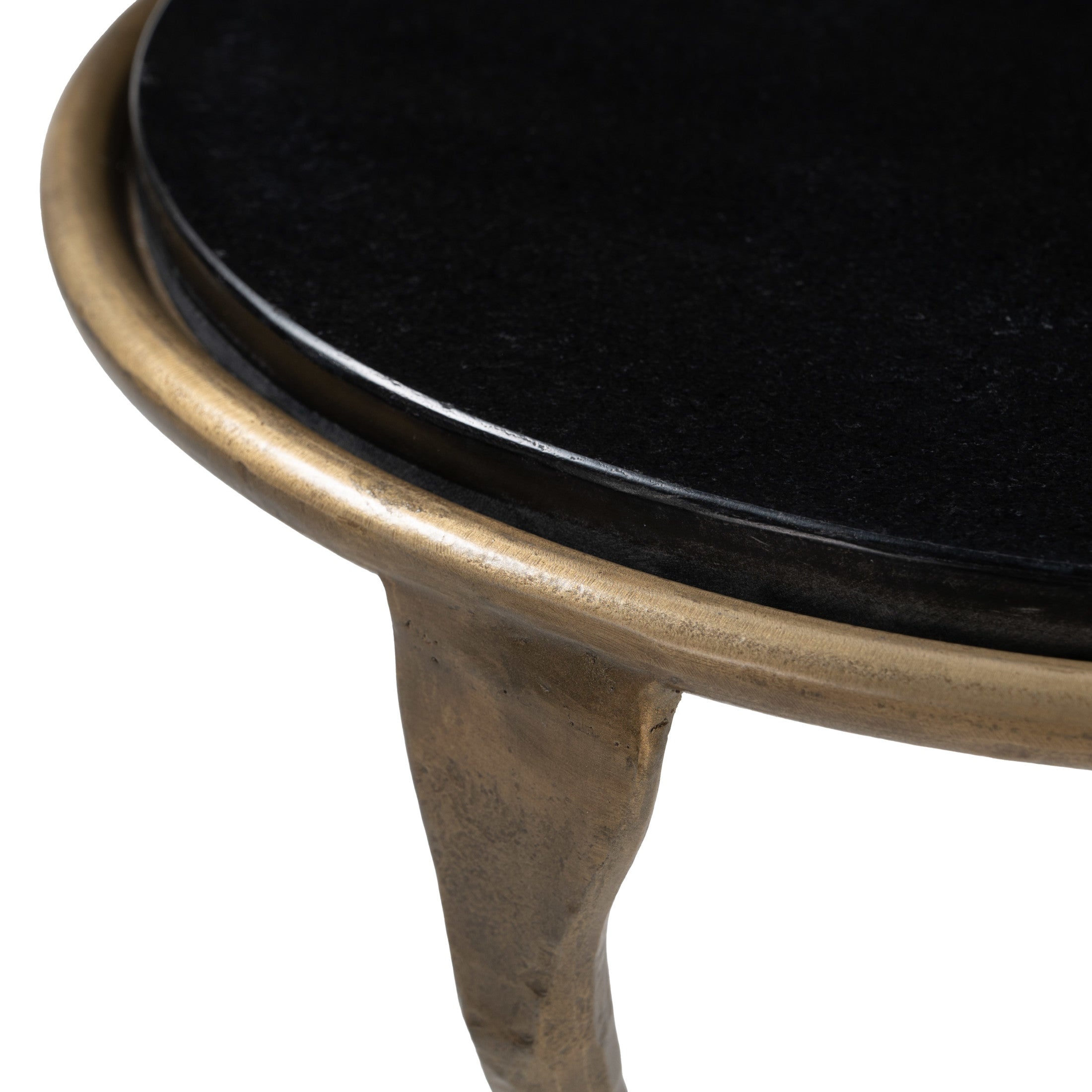 Tempus Accent Table Black & Brass