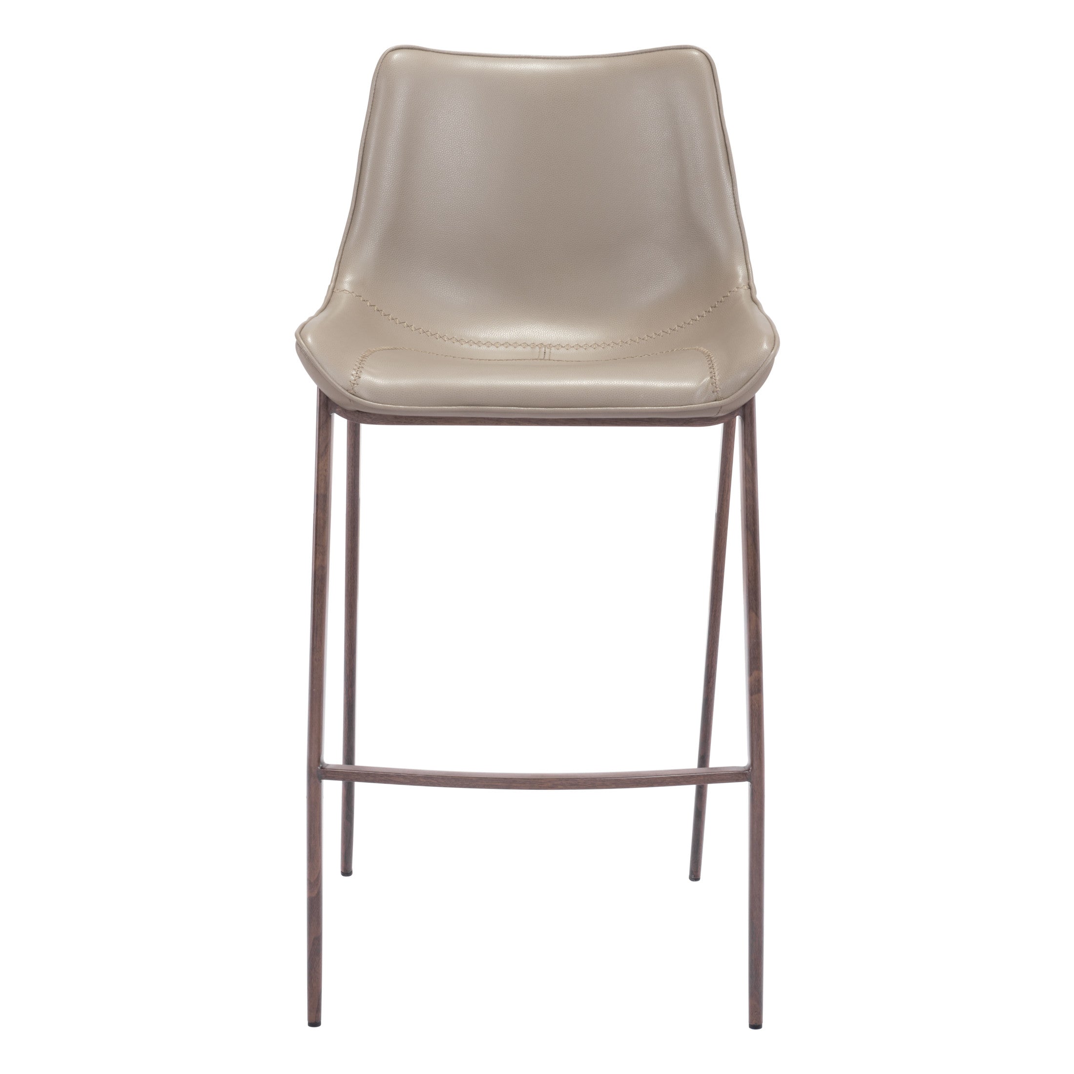 Magnus Barstool (Set of 2) Brown & Walnut