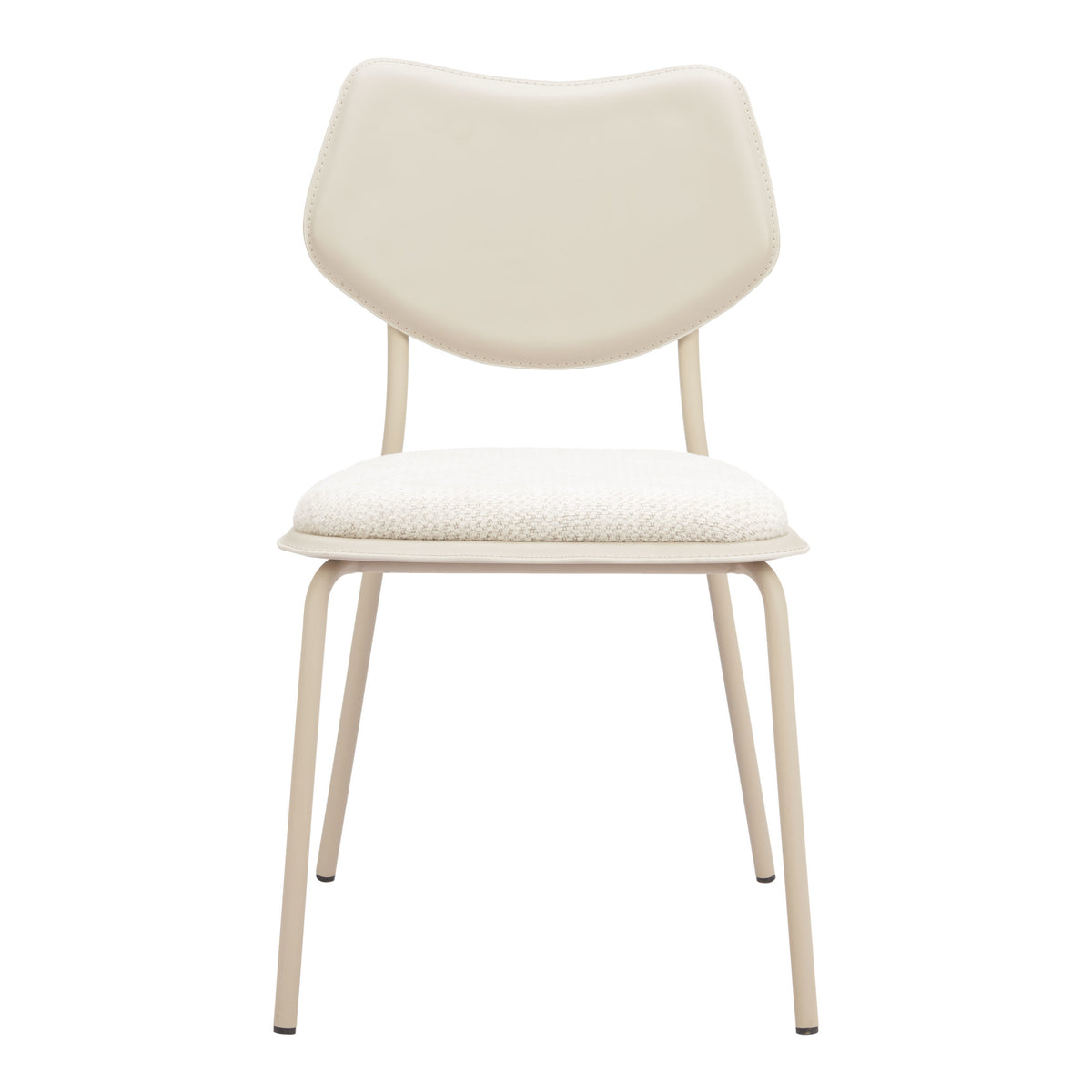 Zeal Dining Chair (Set of 4) Light Gray & Beige