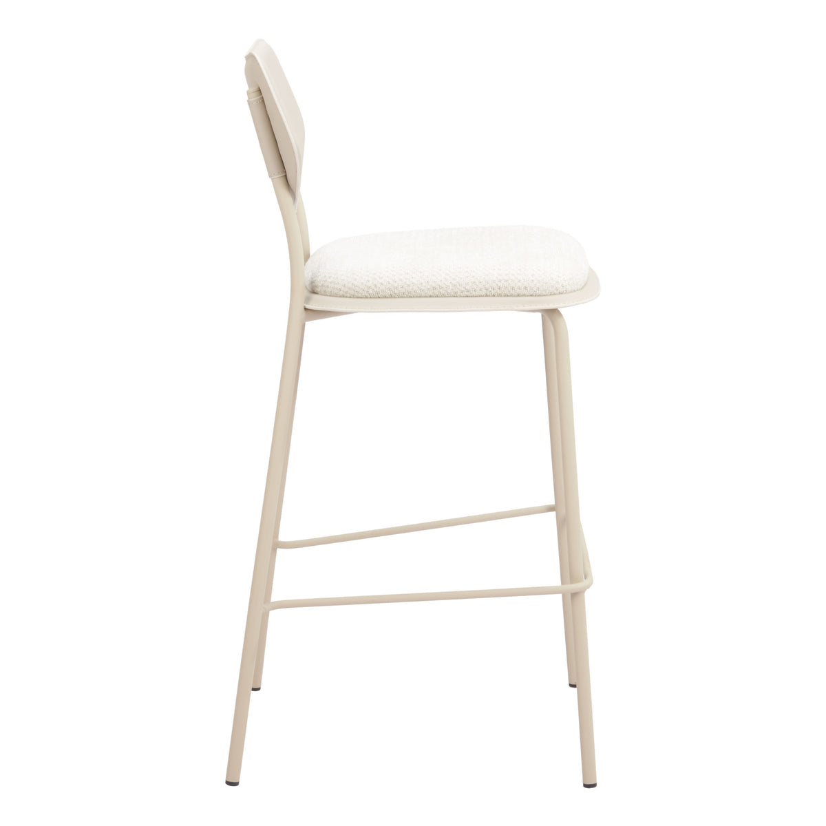Zeal Barstool (Set of 4) Light Gray & Beige