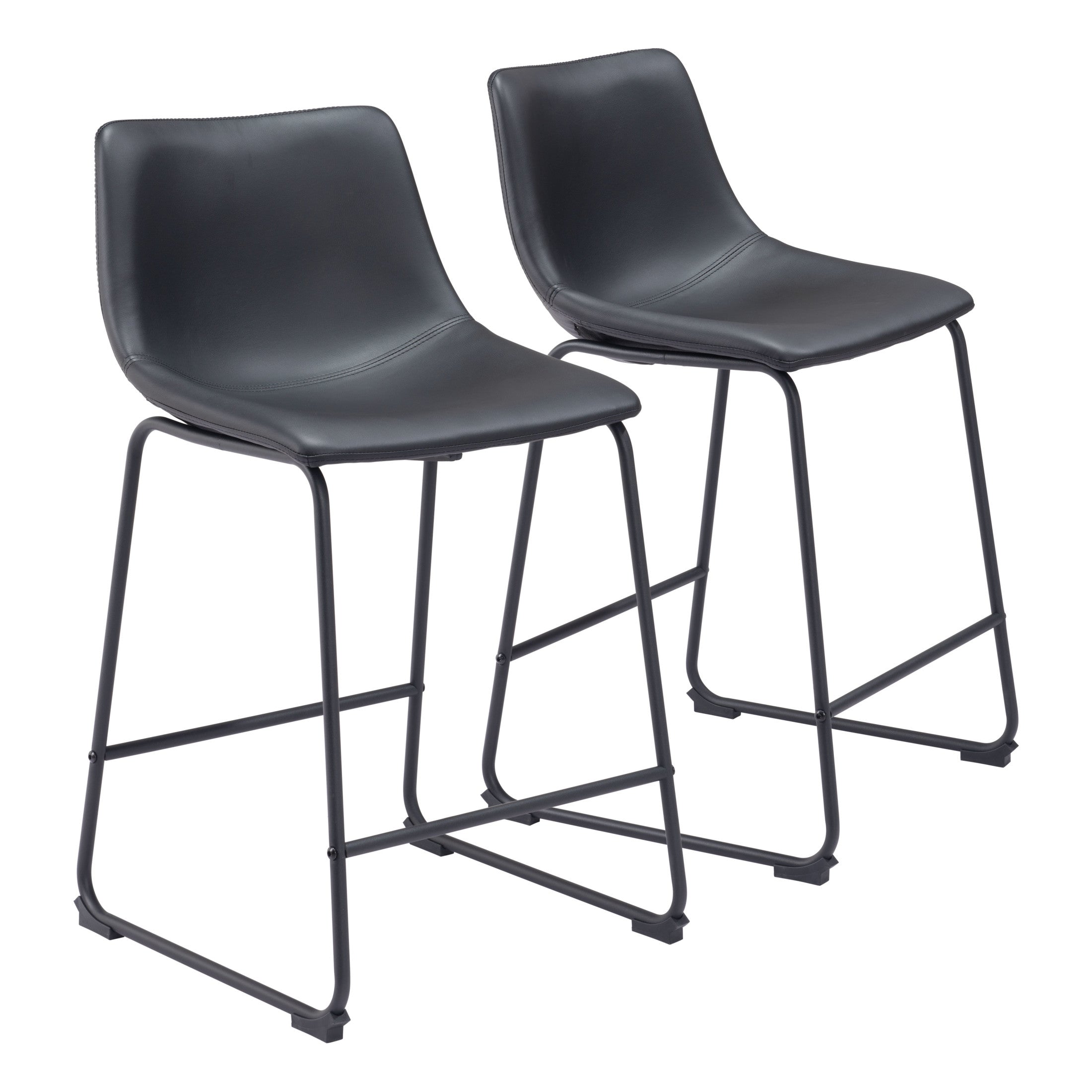 Smart Counter Stool (Set of 2) Black