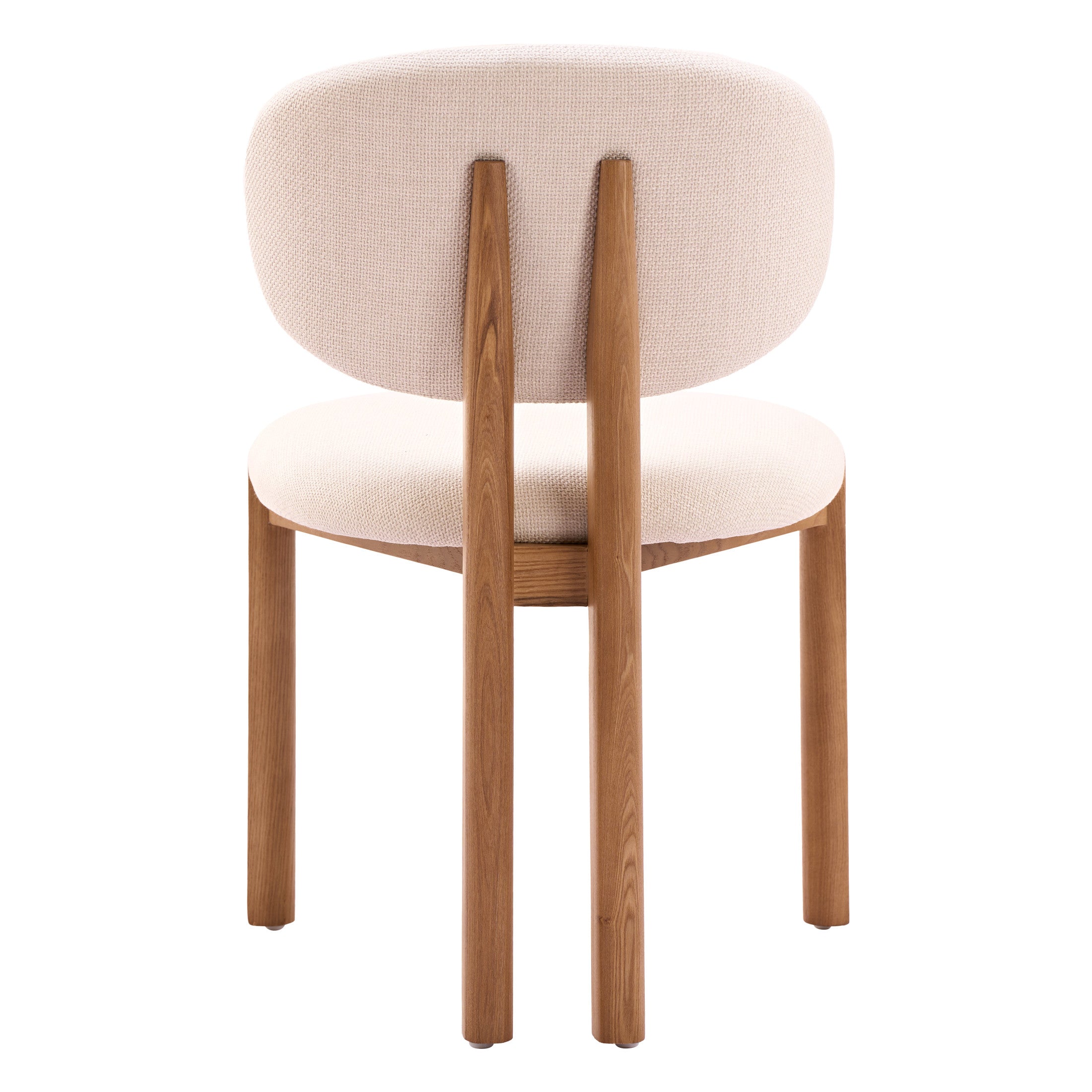 Rosetta Dining Chair (Set of 2) Beige & Walnut