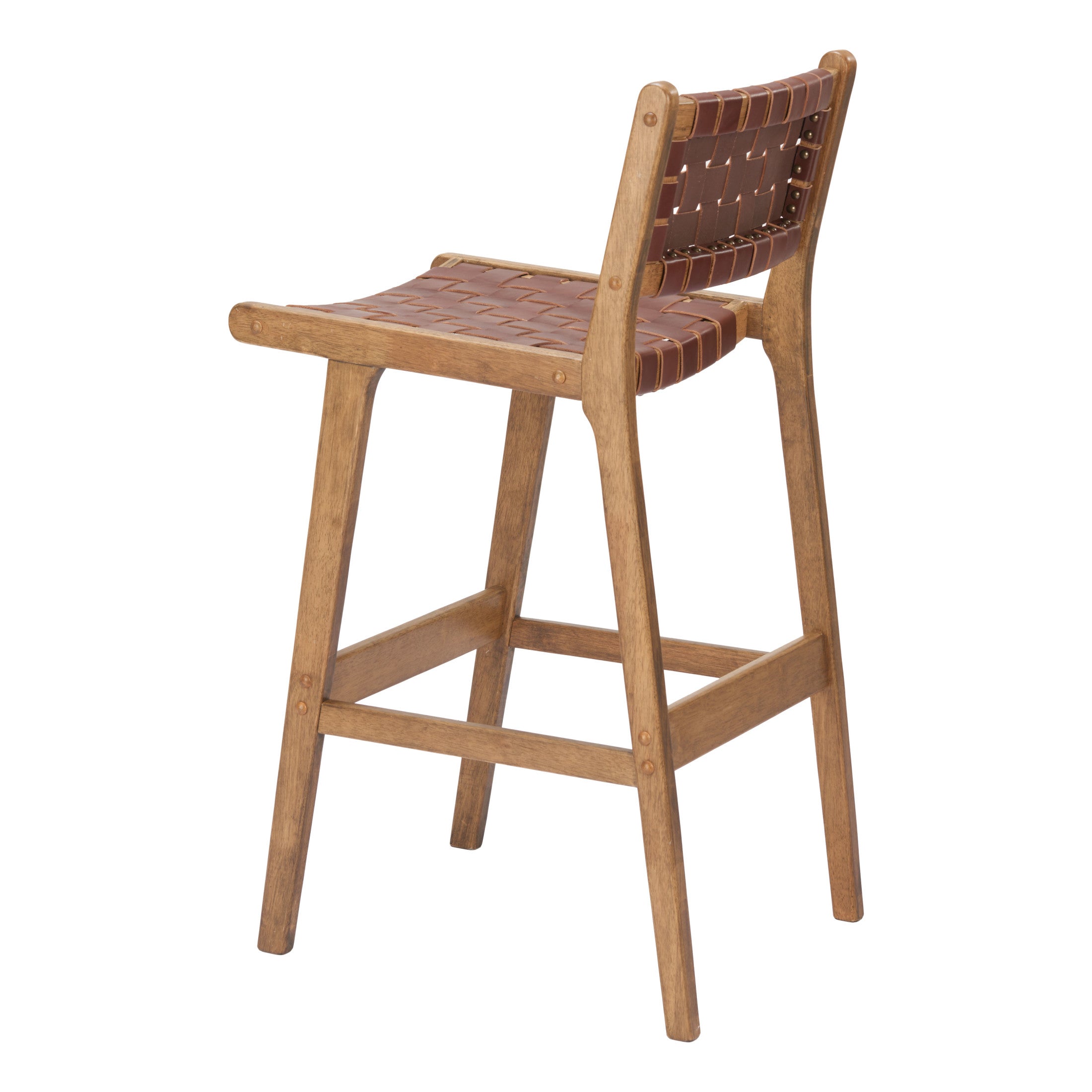 Feder Barstool (Set of 2) Brown