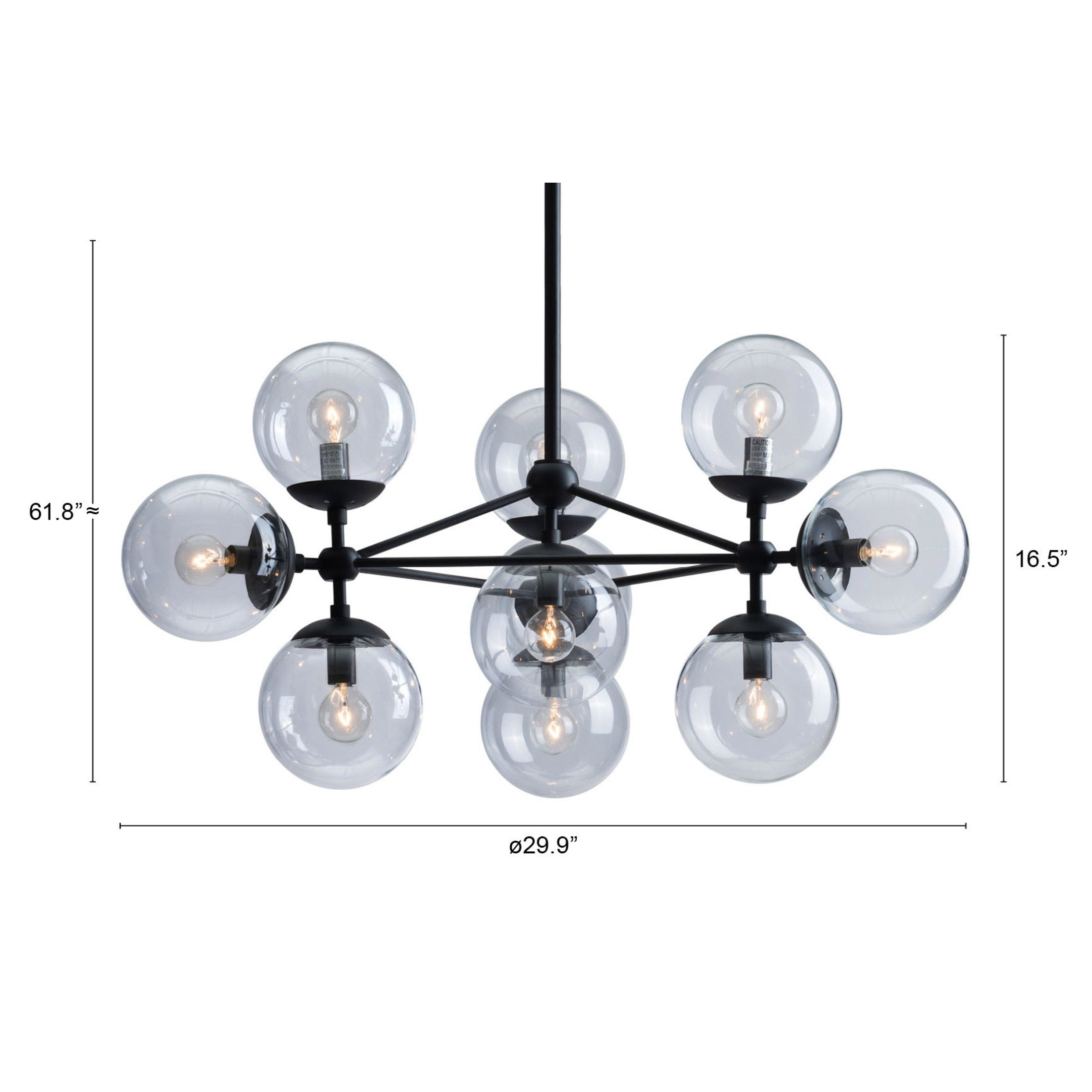 Belfast Ceiling Lamp Black