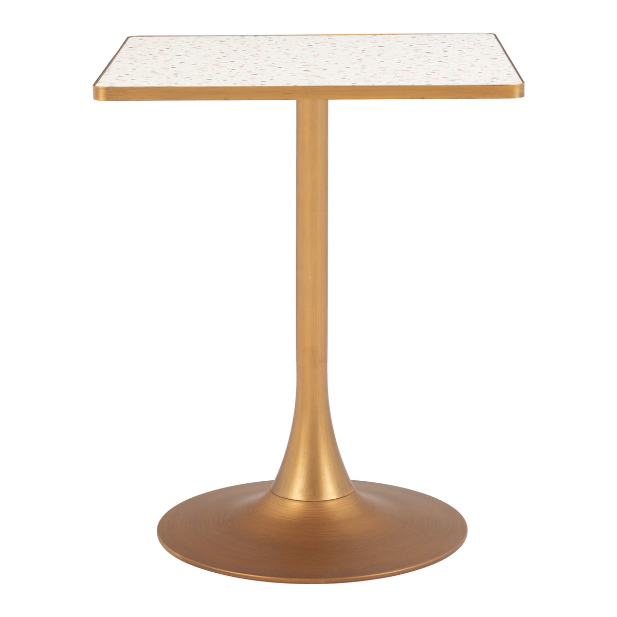 Spot Bistro Table Beige & Gold
