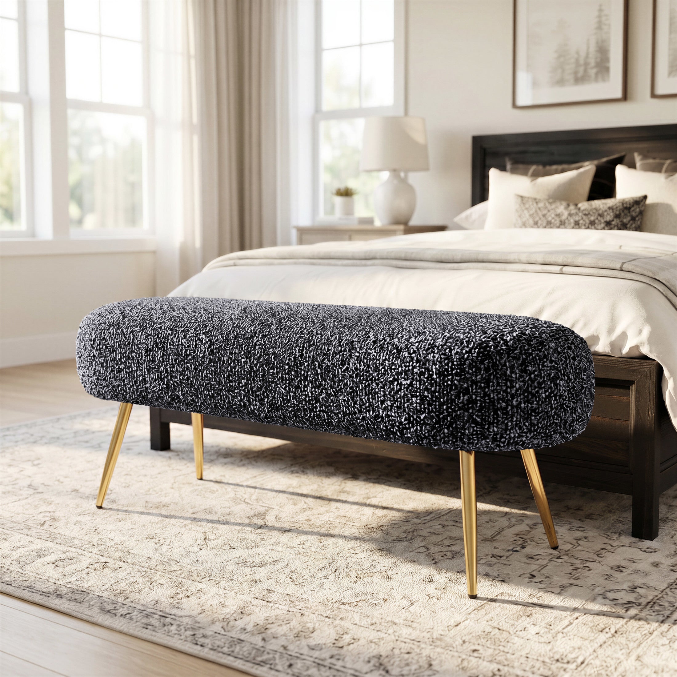 Creek Bench Glitter Black