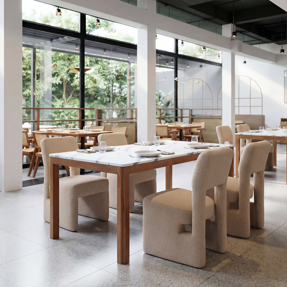 Jemy Dining Table White