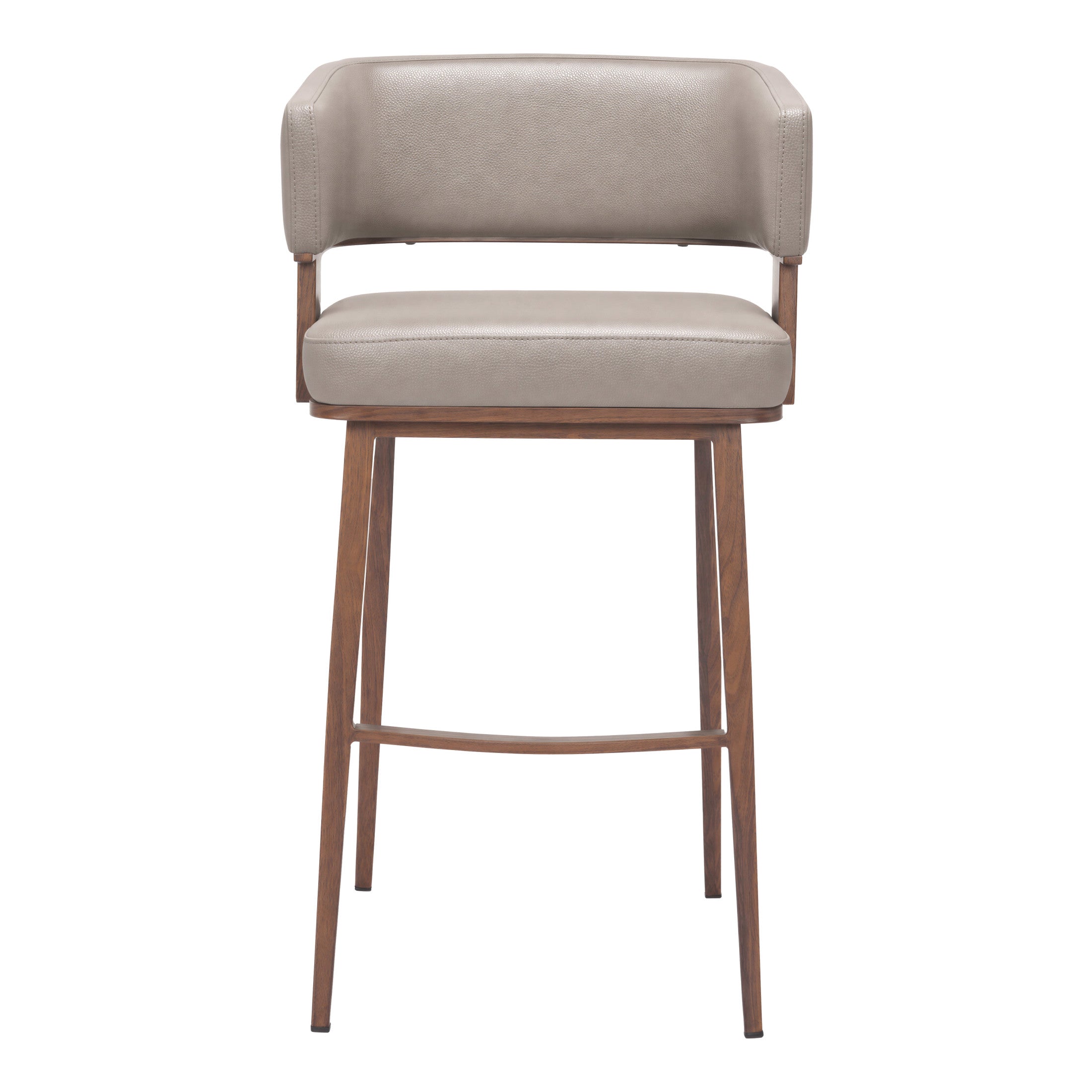 Poise Barstool Brown & Walnut