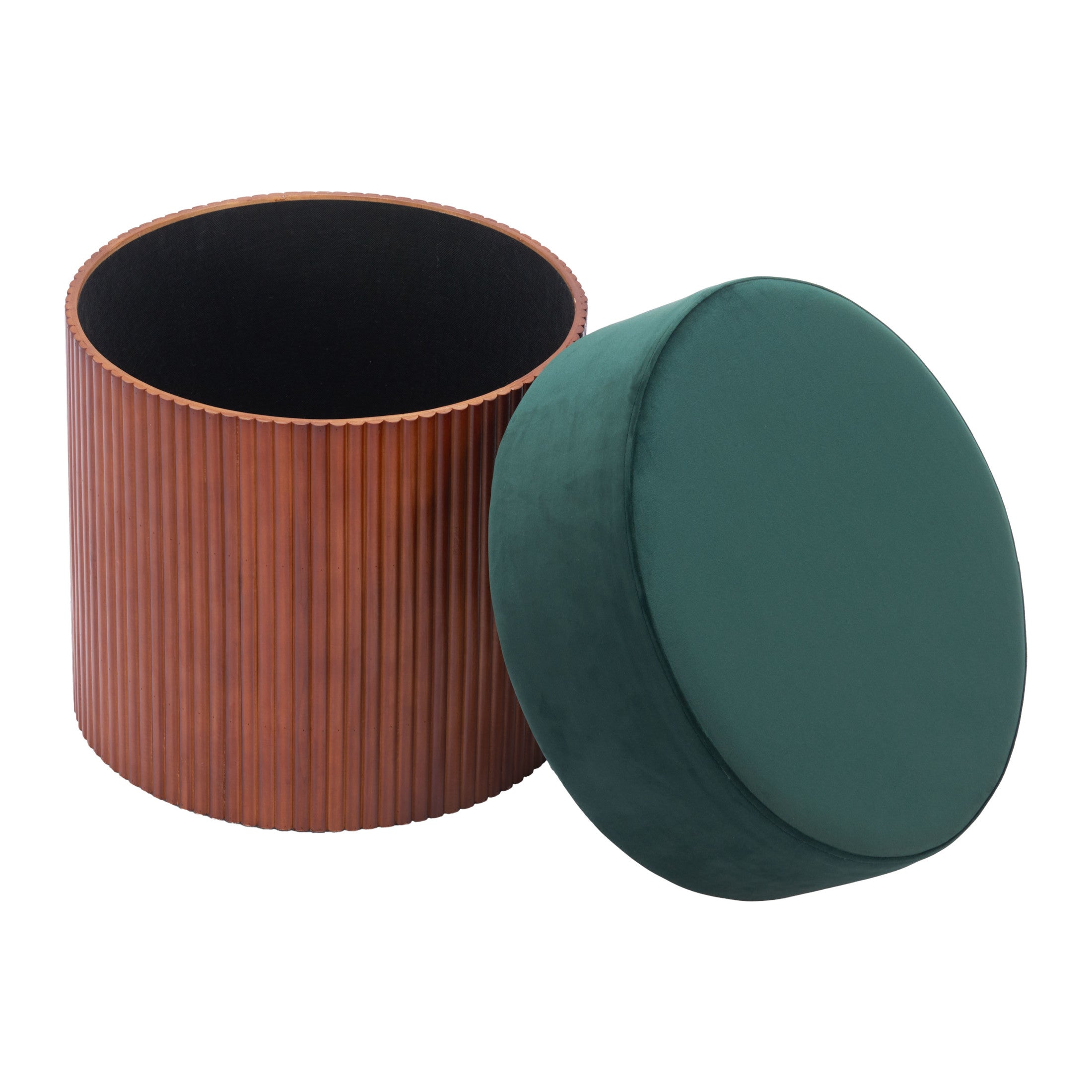 Boto Storage Ottoman Green