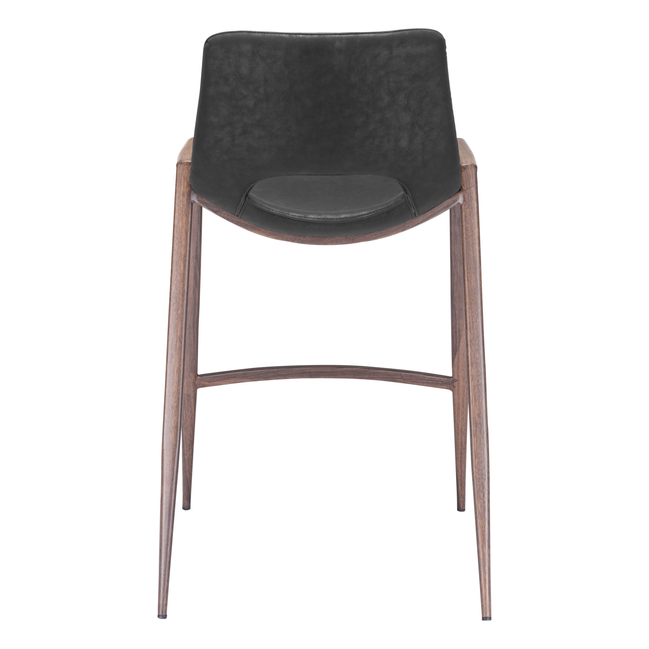 Desi Counter Stool (Set of 2) Black & Walnut