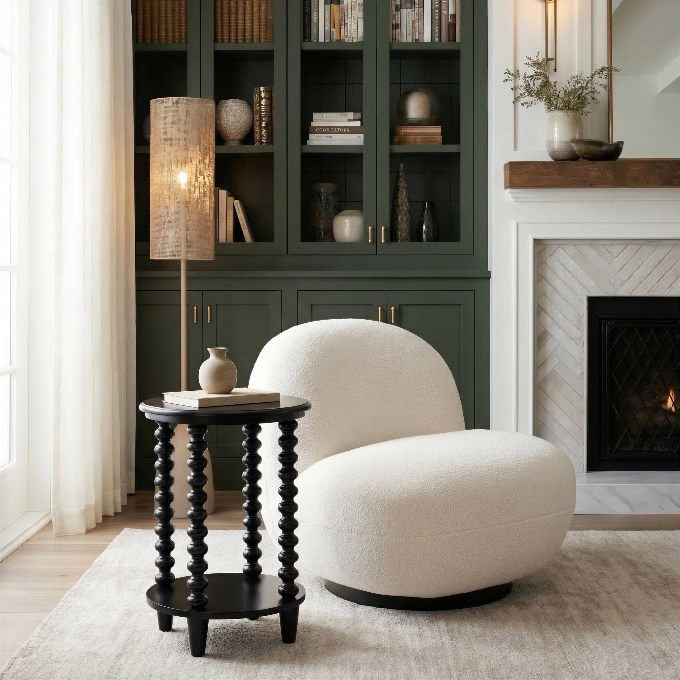Gocce Side Table Black