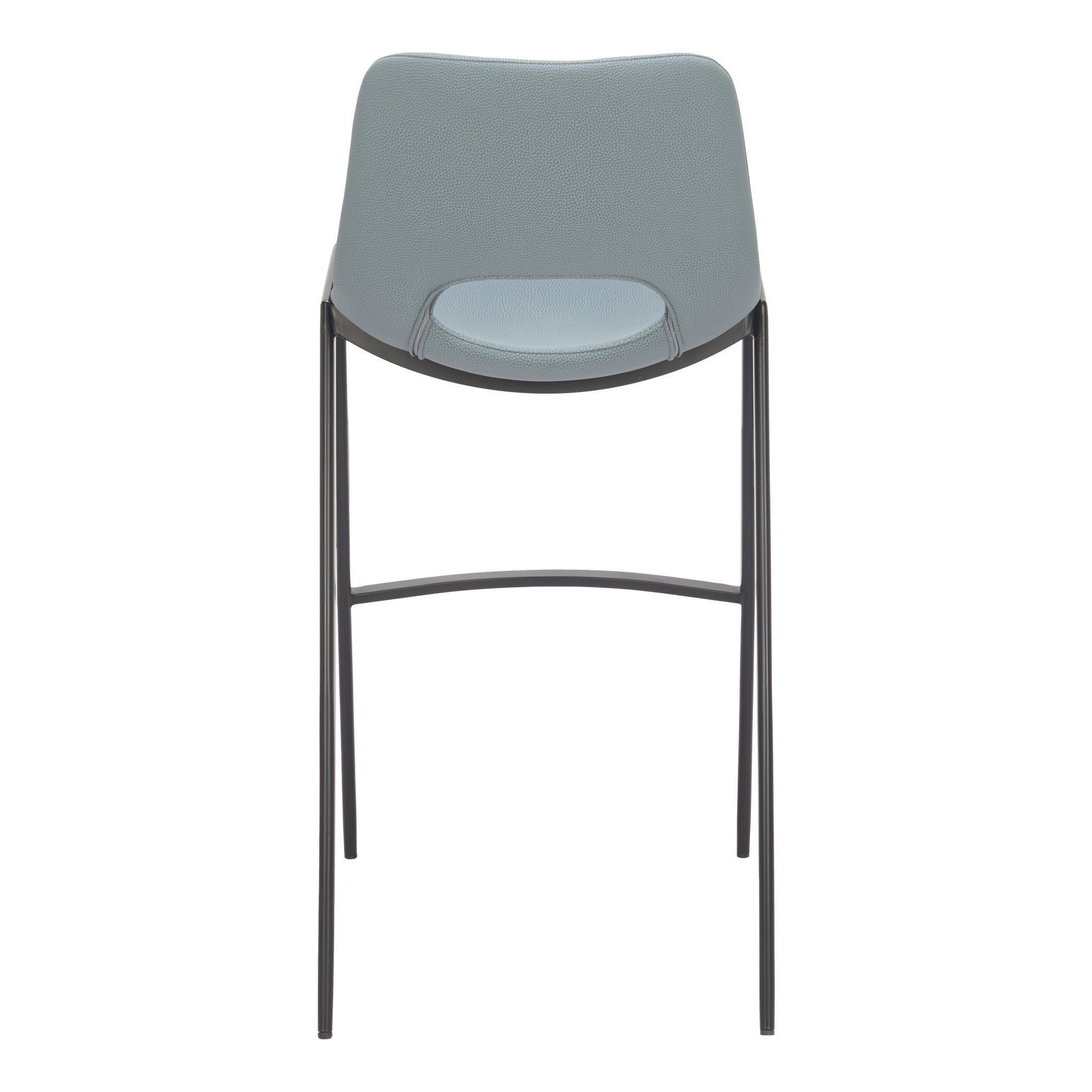 Desi Armless Barstool (Set of 2) Azure Gray