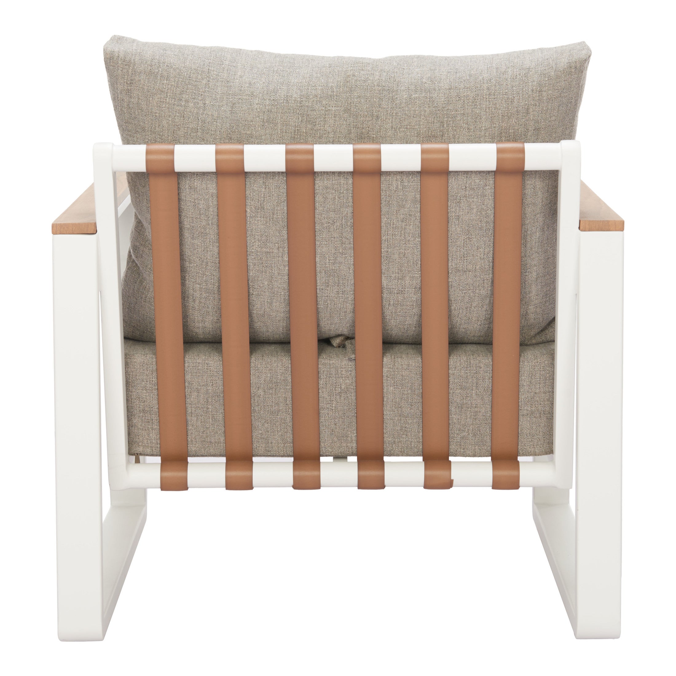 Welt Armchair Taupe & White