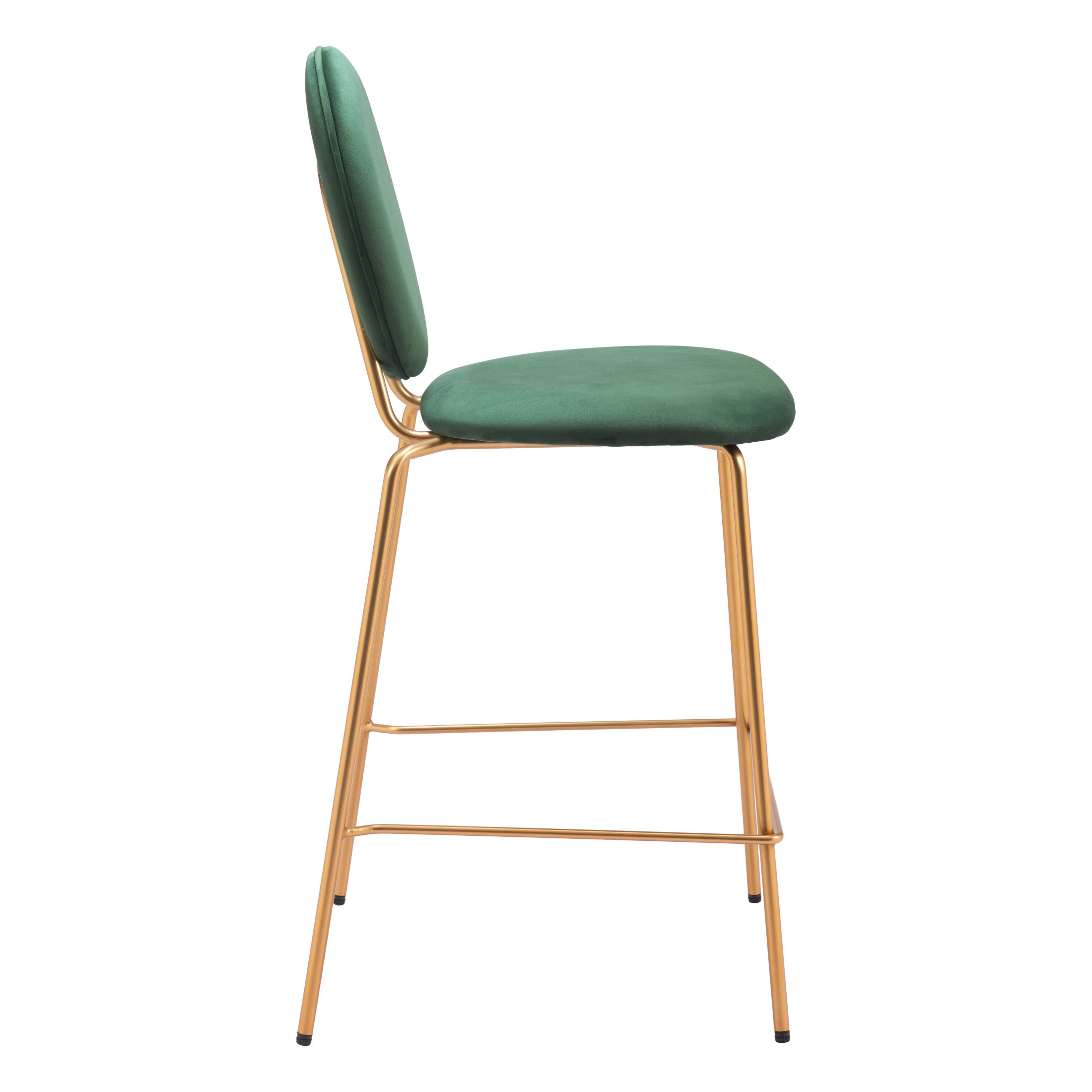 Odessa Counter Stool (Set of 2) Green & Gold
