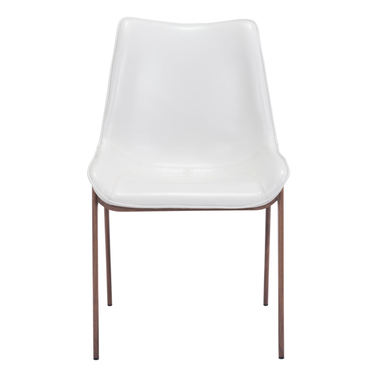 Magnus Dining Chair (Set of 2) White & Walnut