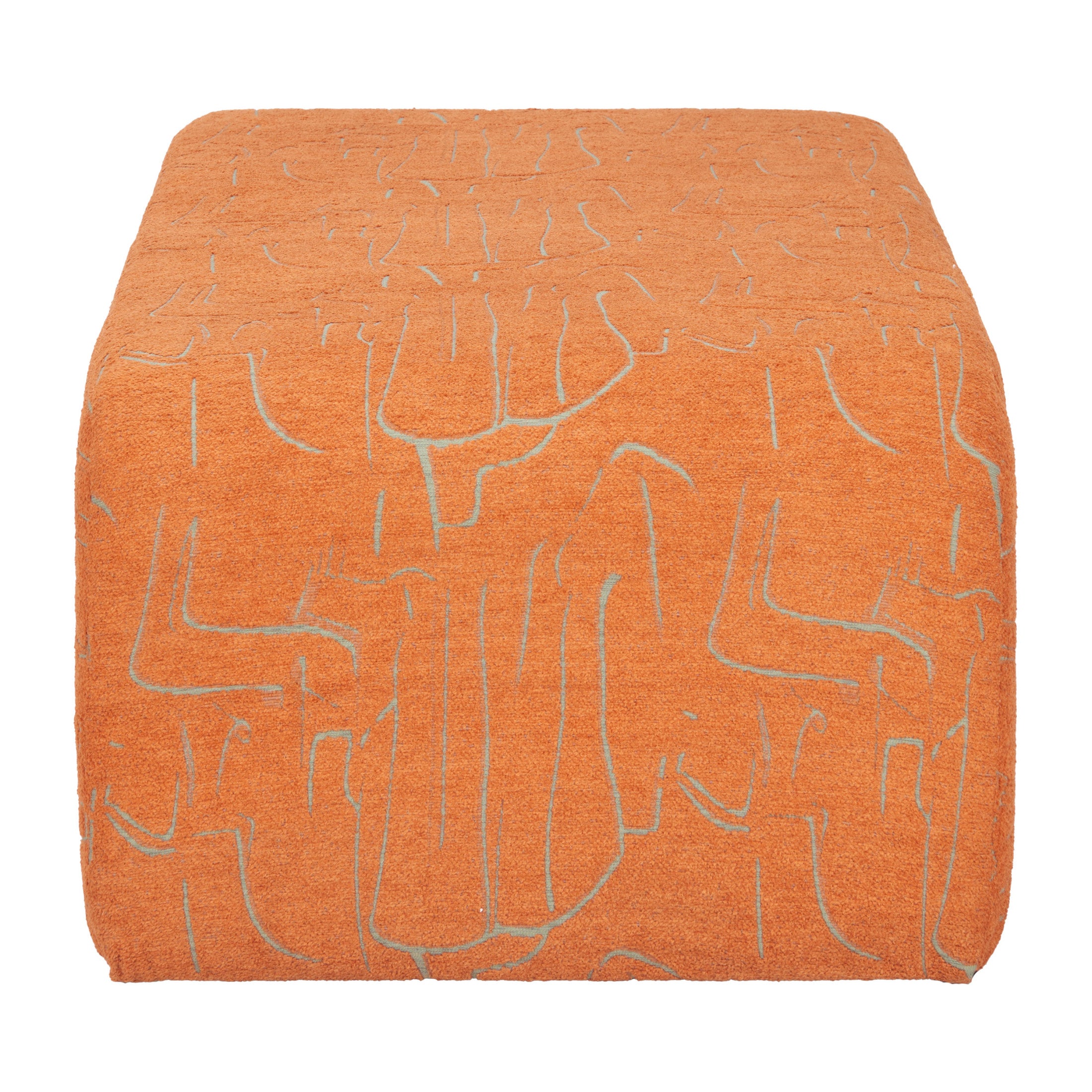 Nendo Bench Abstract Orange