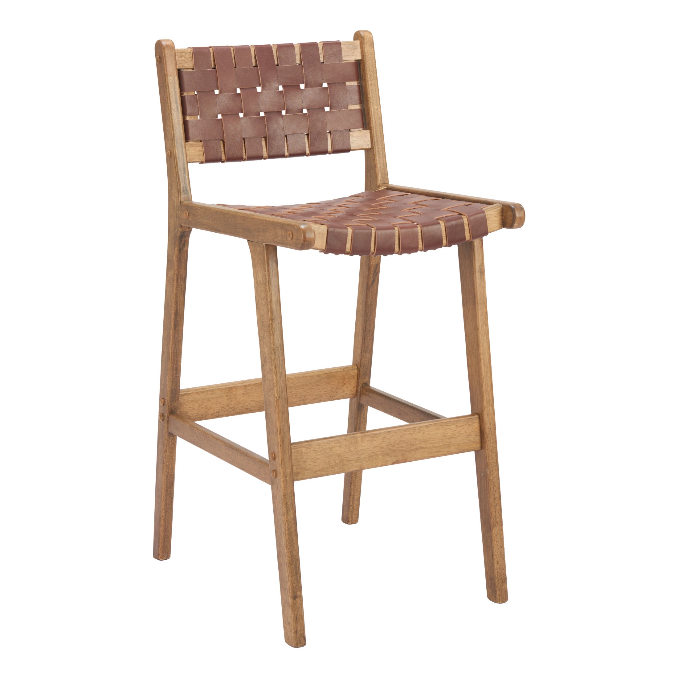 Feder Barstool (Set of 2) Brown
