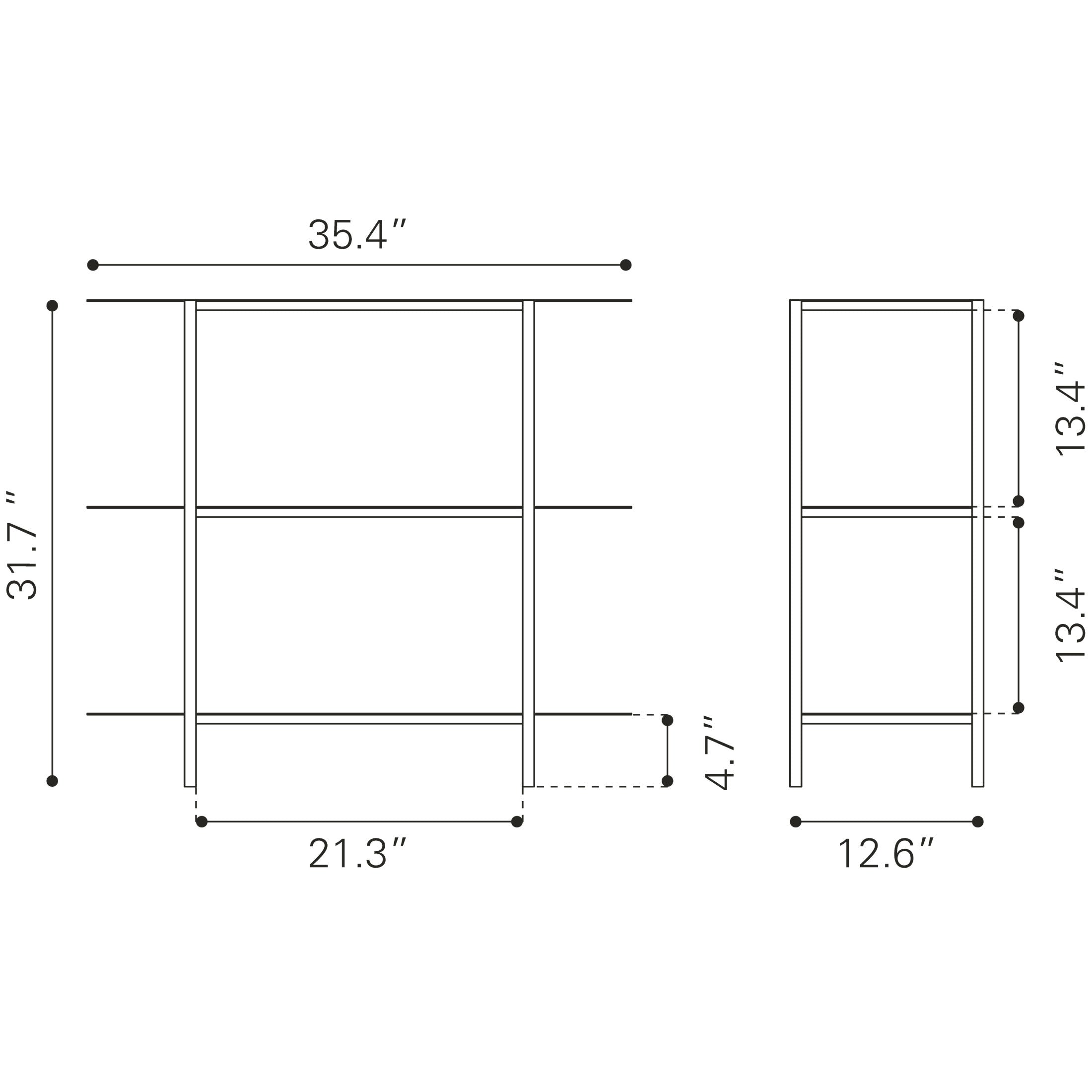 Tre Console Table Blue