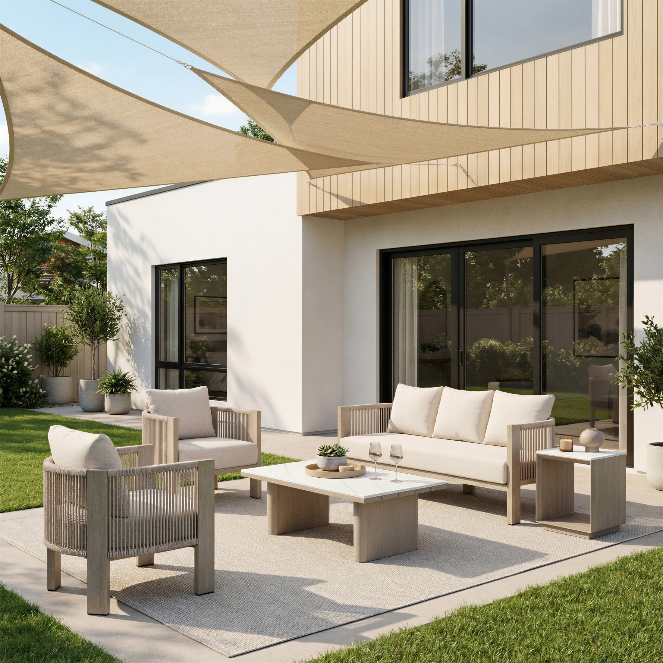 Sunlit Springs Sofa Gray