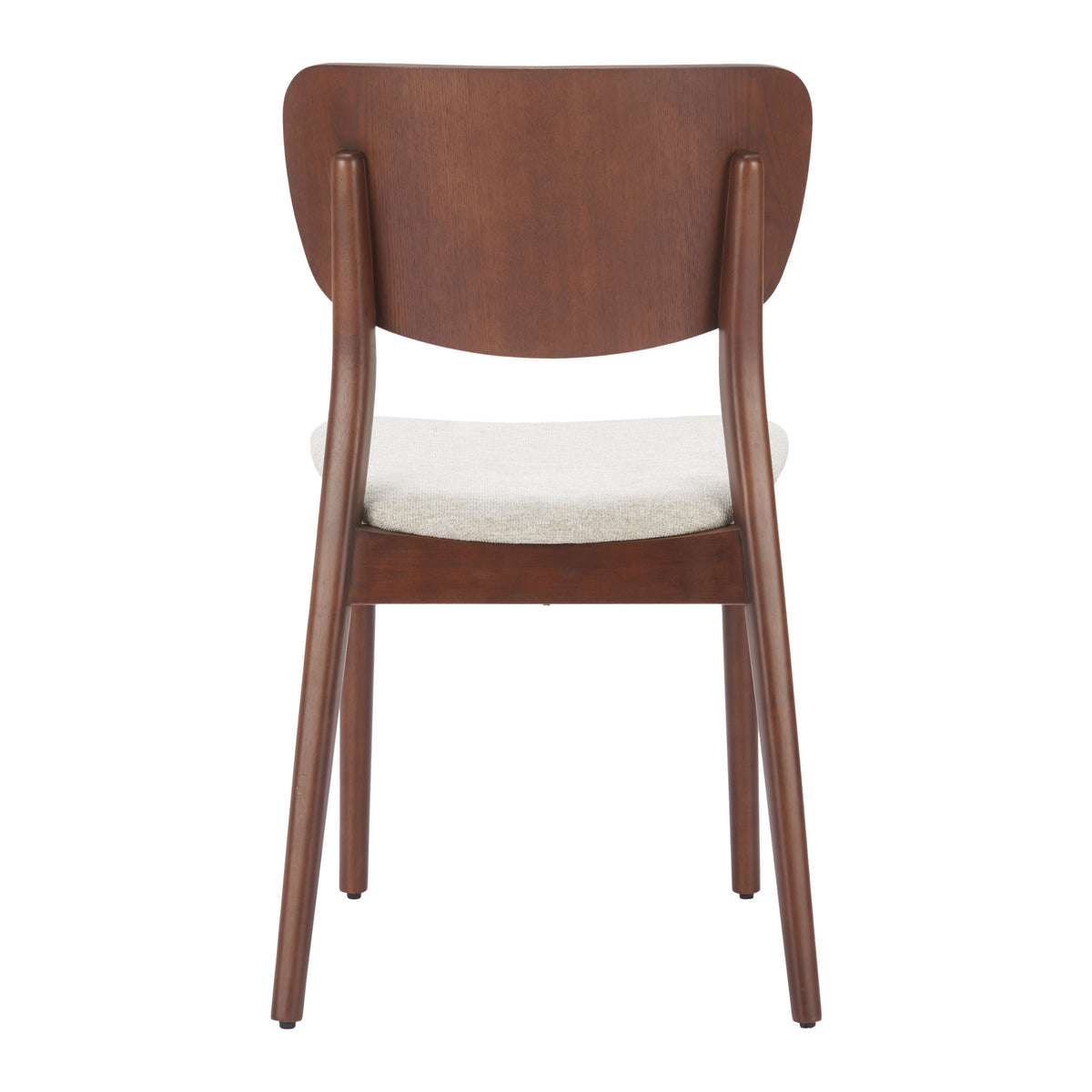 Kellua Dining Chair (Set of 2) Beige & Walnut