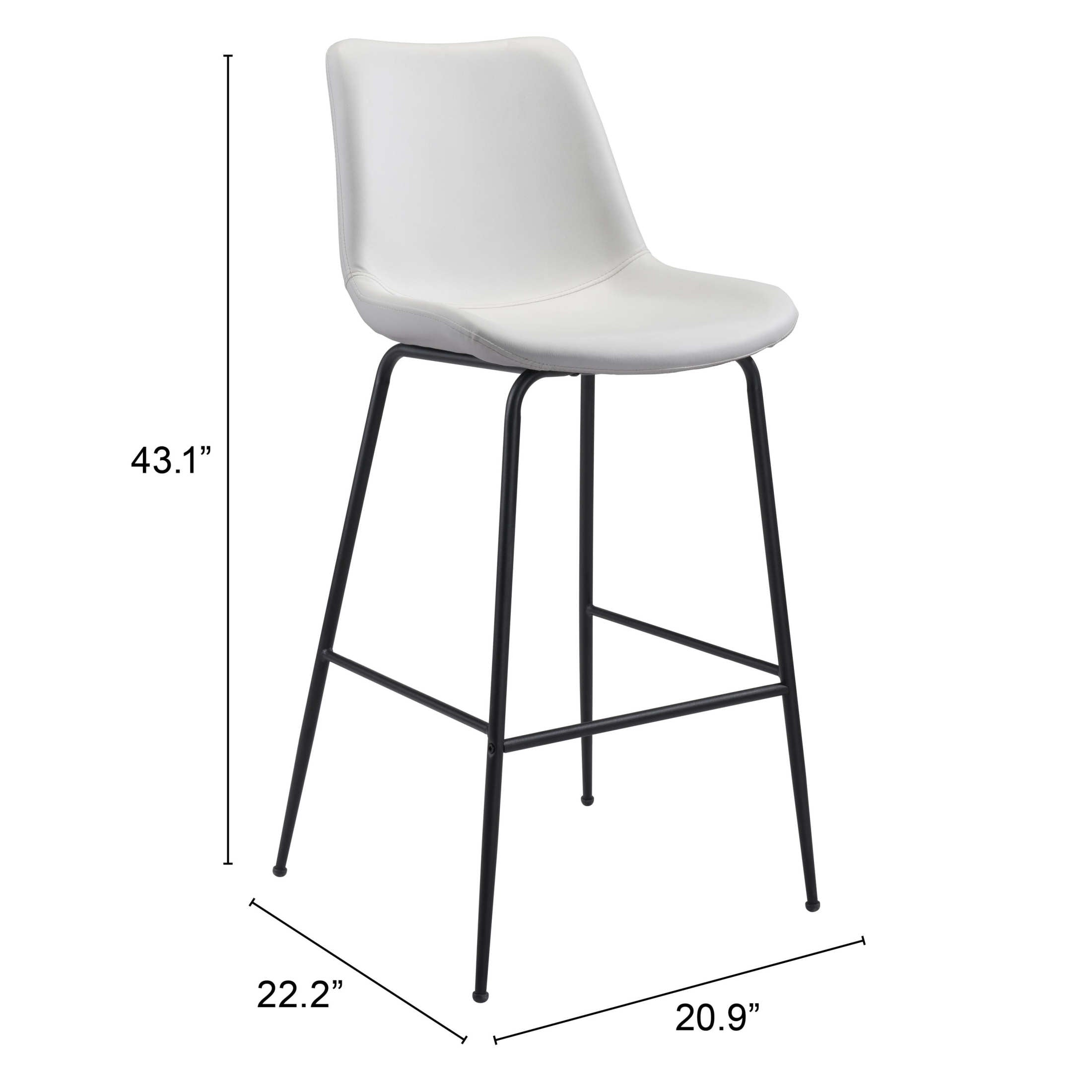 Byron Barstool White